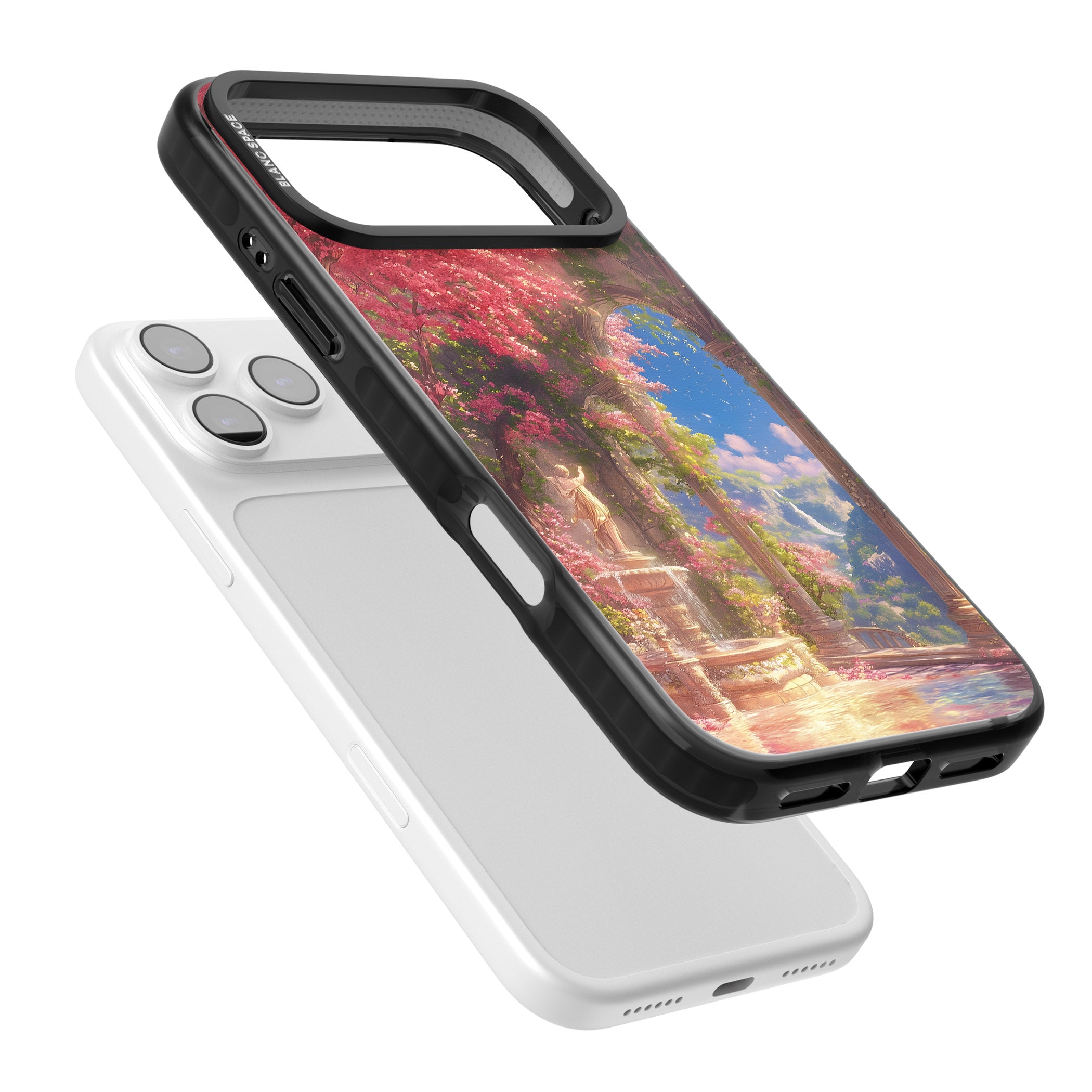 Castle Blossom iPhone 17 Pro Impact Black Phone Case Colours