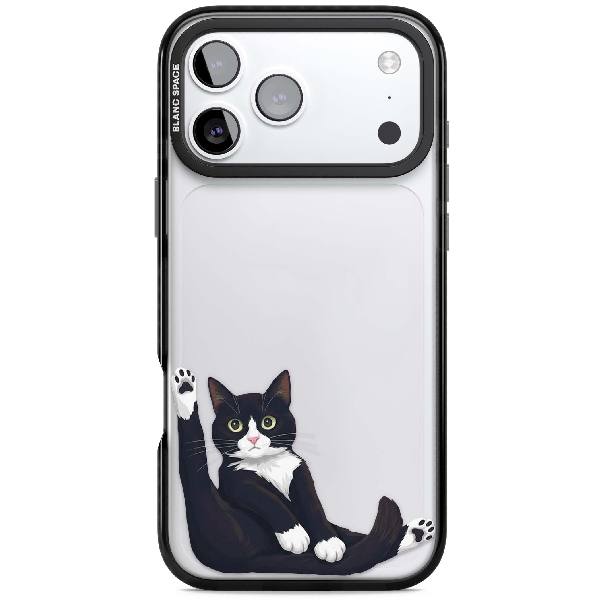 Mid-Groom Cat animals iPhone case | Clear Impact case for iPhone 17 Pro, iPhone 17 Pro Max