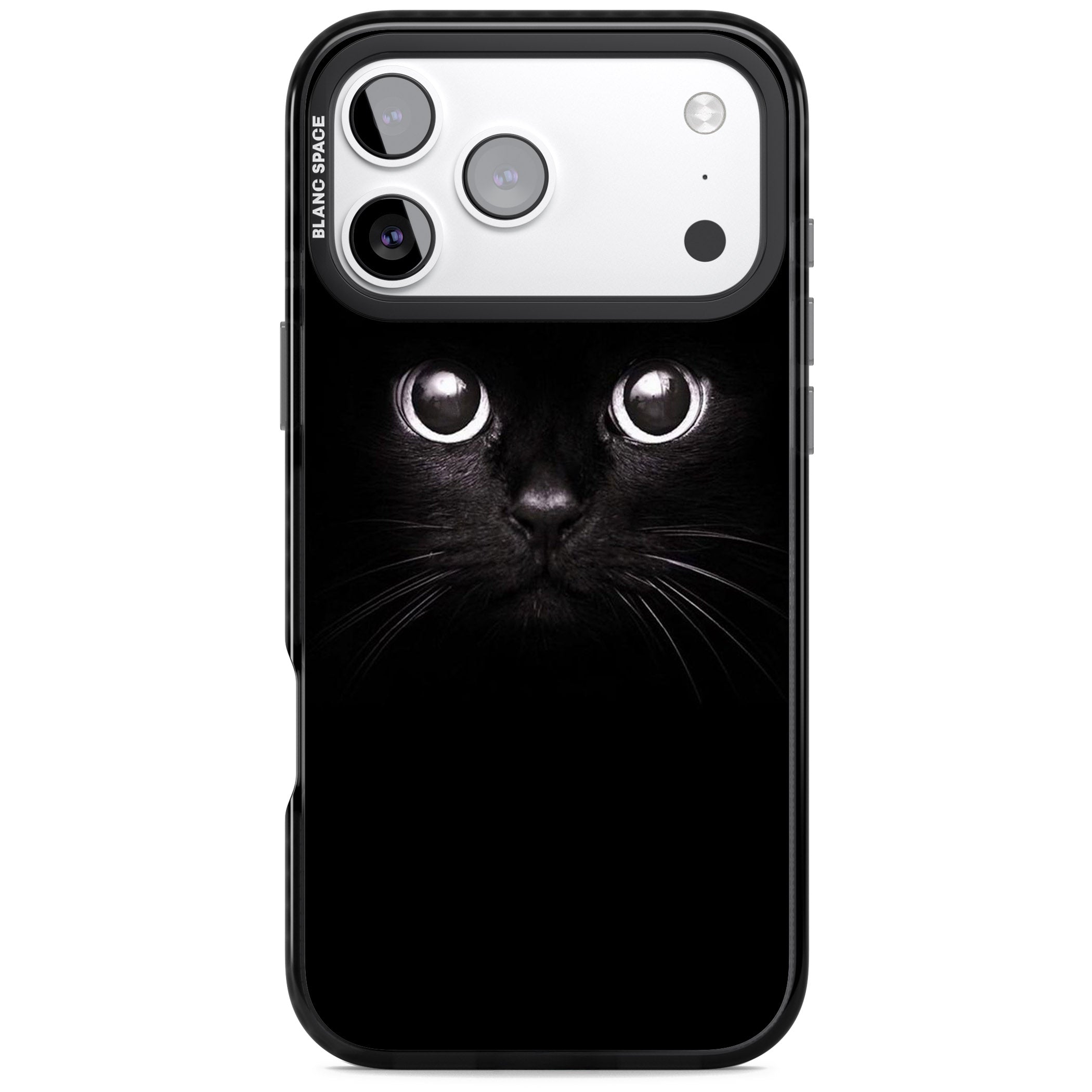 Black Cat iPhone 17 Pro Impact Black Phone Case