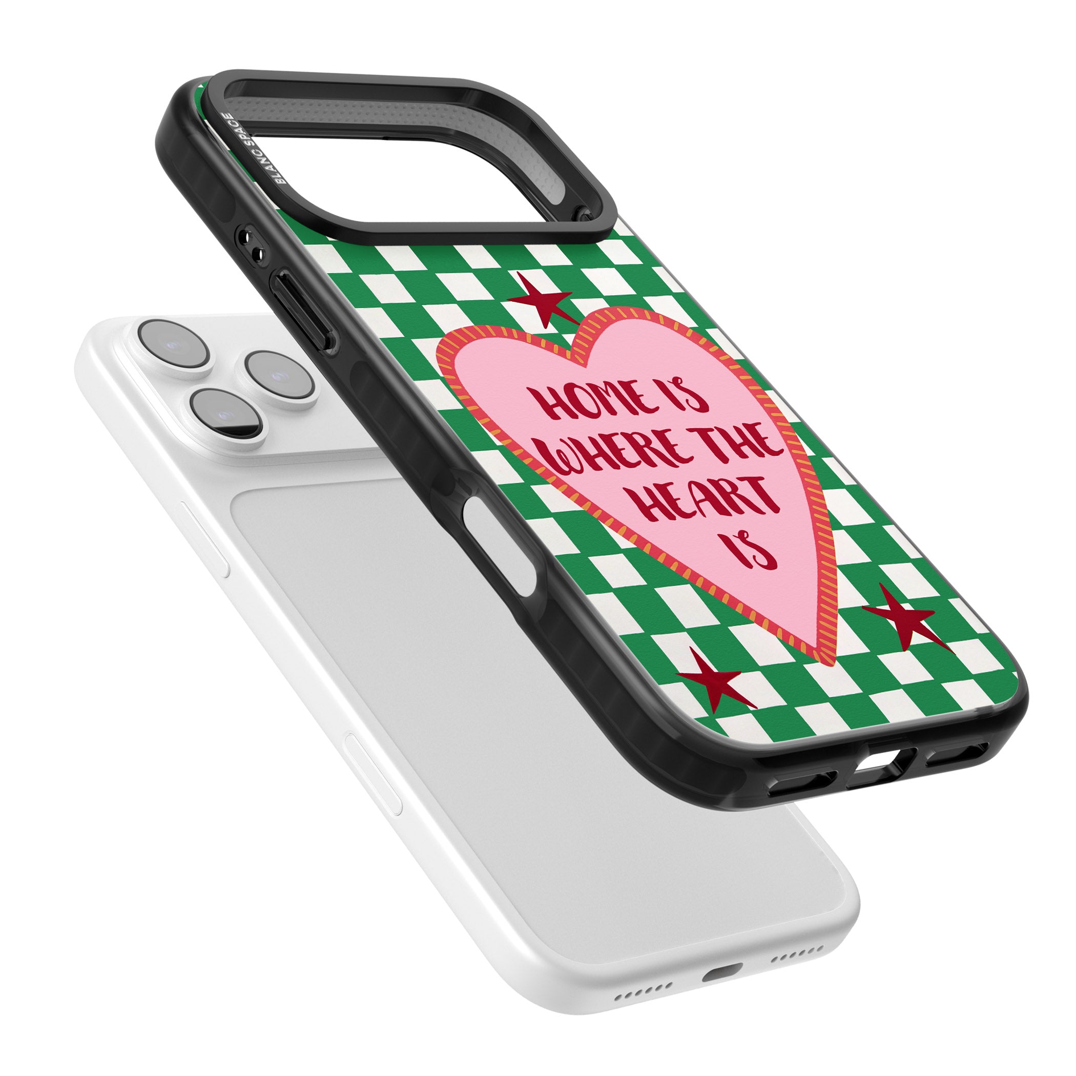 Home Is Where The Heart Is iPhone 17 Pro Impact Black Phone Case Colours