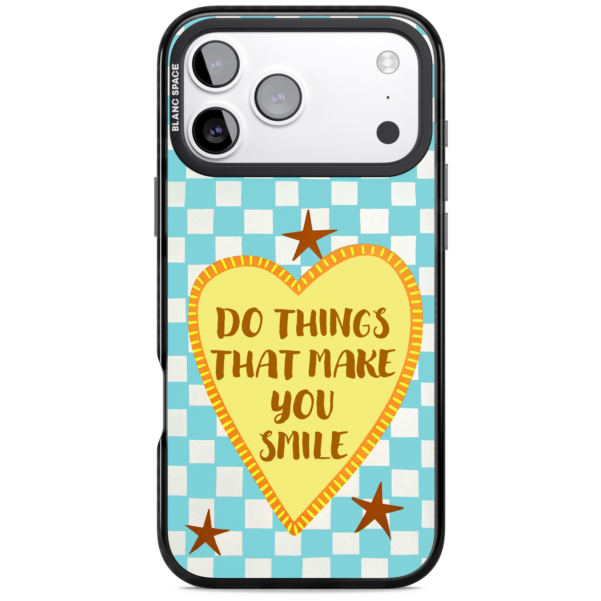 Do Things That Make You Smile iPhone 17 Pro Impact Black Phone Case