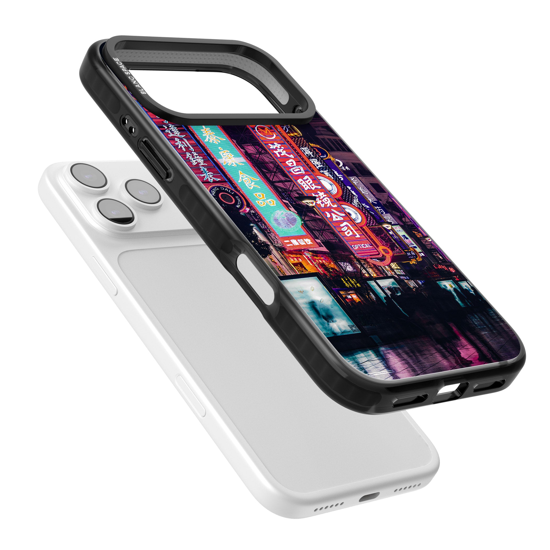 Neon Streets iPhone 17 Pro Impact Black Phone Case Colours