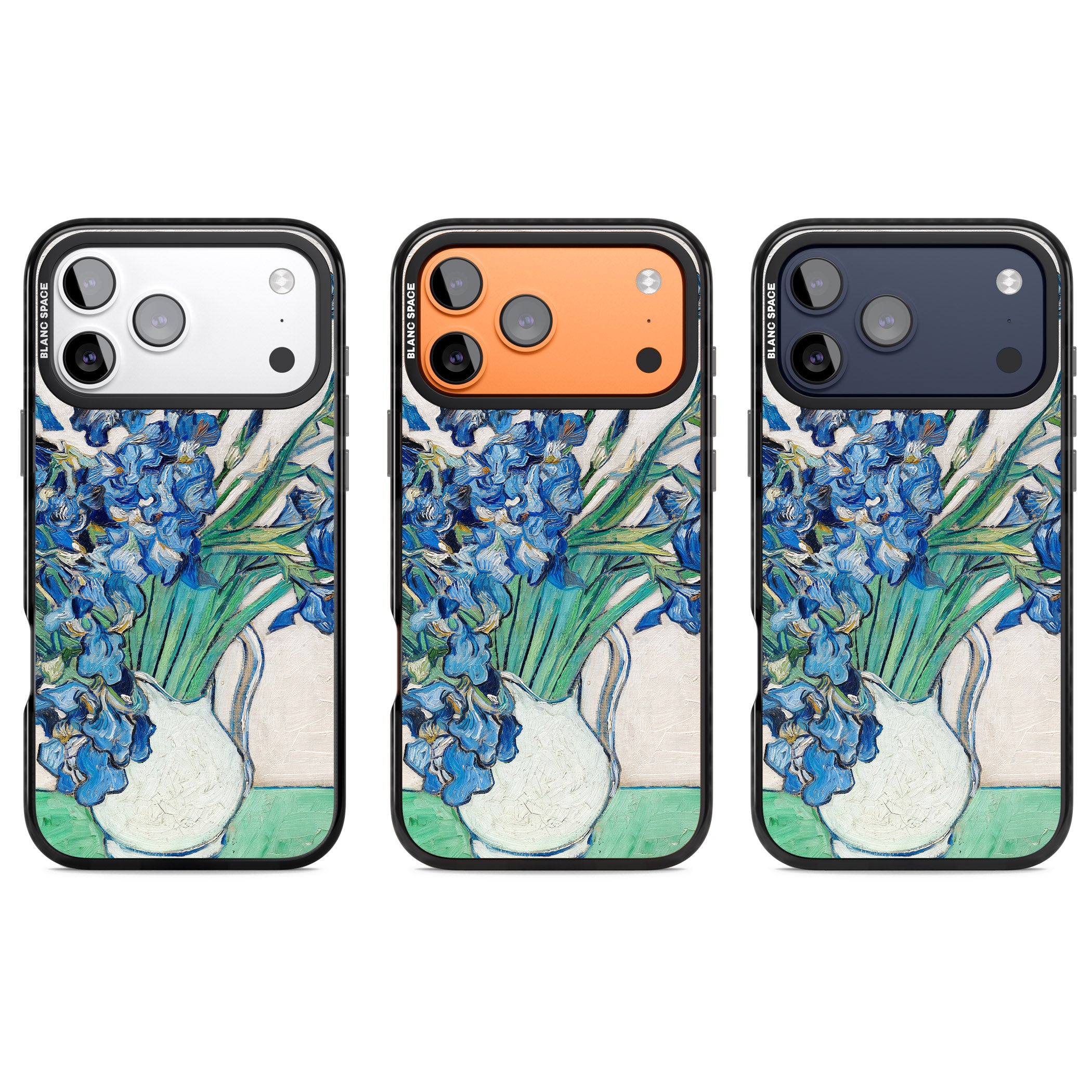 Irises By Vincent Van Gogh iPhone 17 Pro Impact Black Phone Case APT Impact Protection