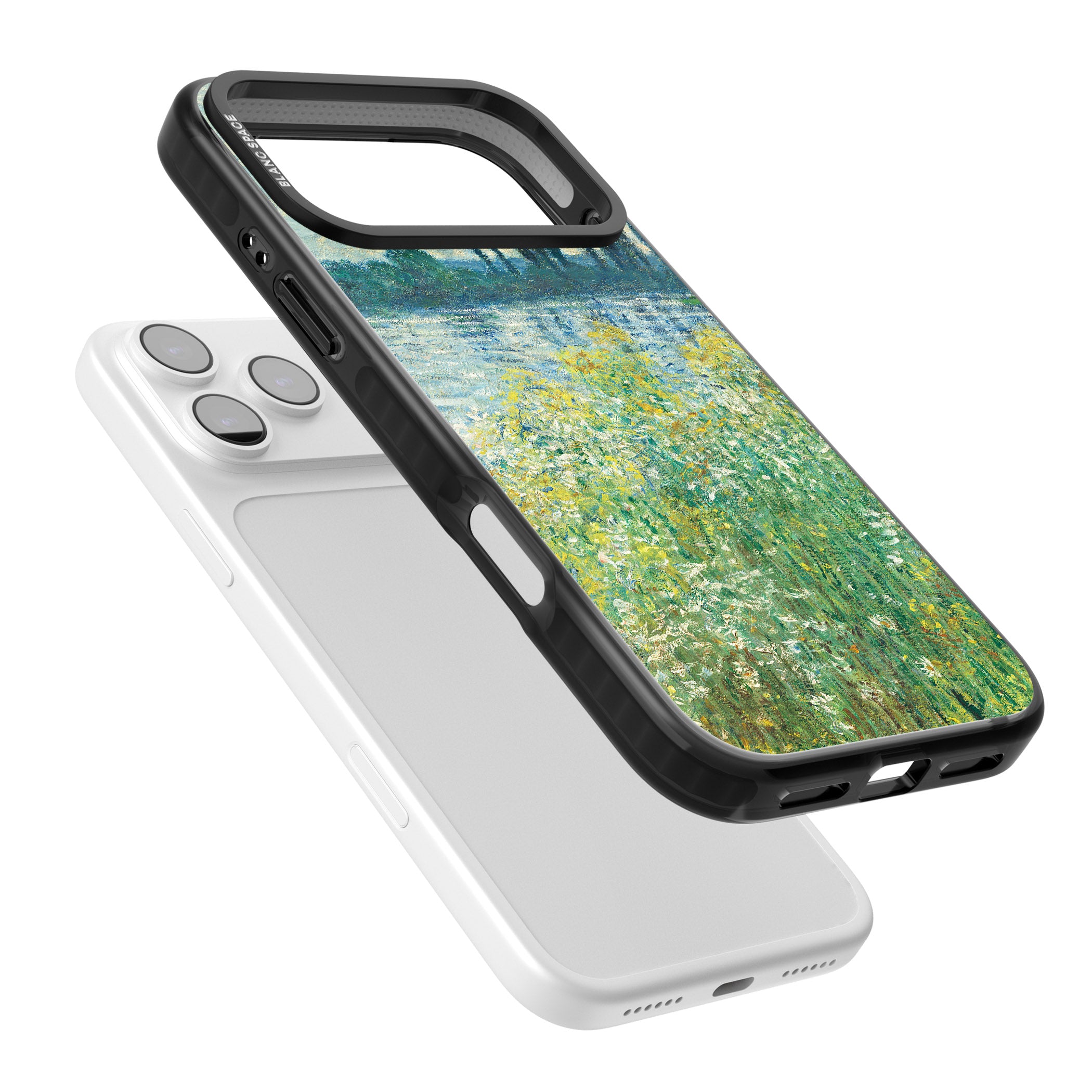 Banks Of The Seine By Claude Monet iPhone 17 Pro Impact Black Phone Case Colours