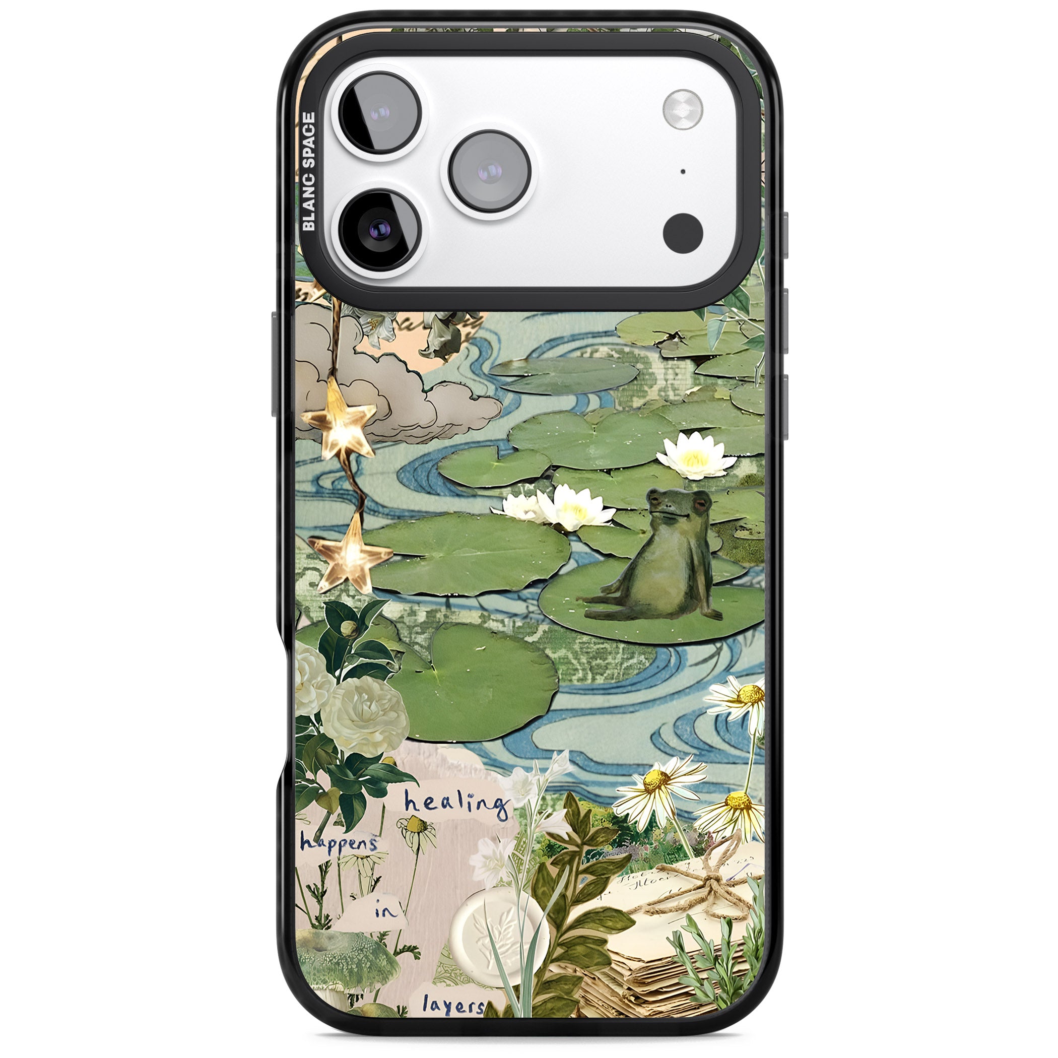 Lily Pad River iPhone 17 Pro Impact Black Phone Case