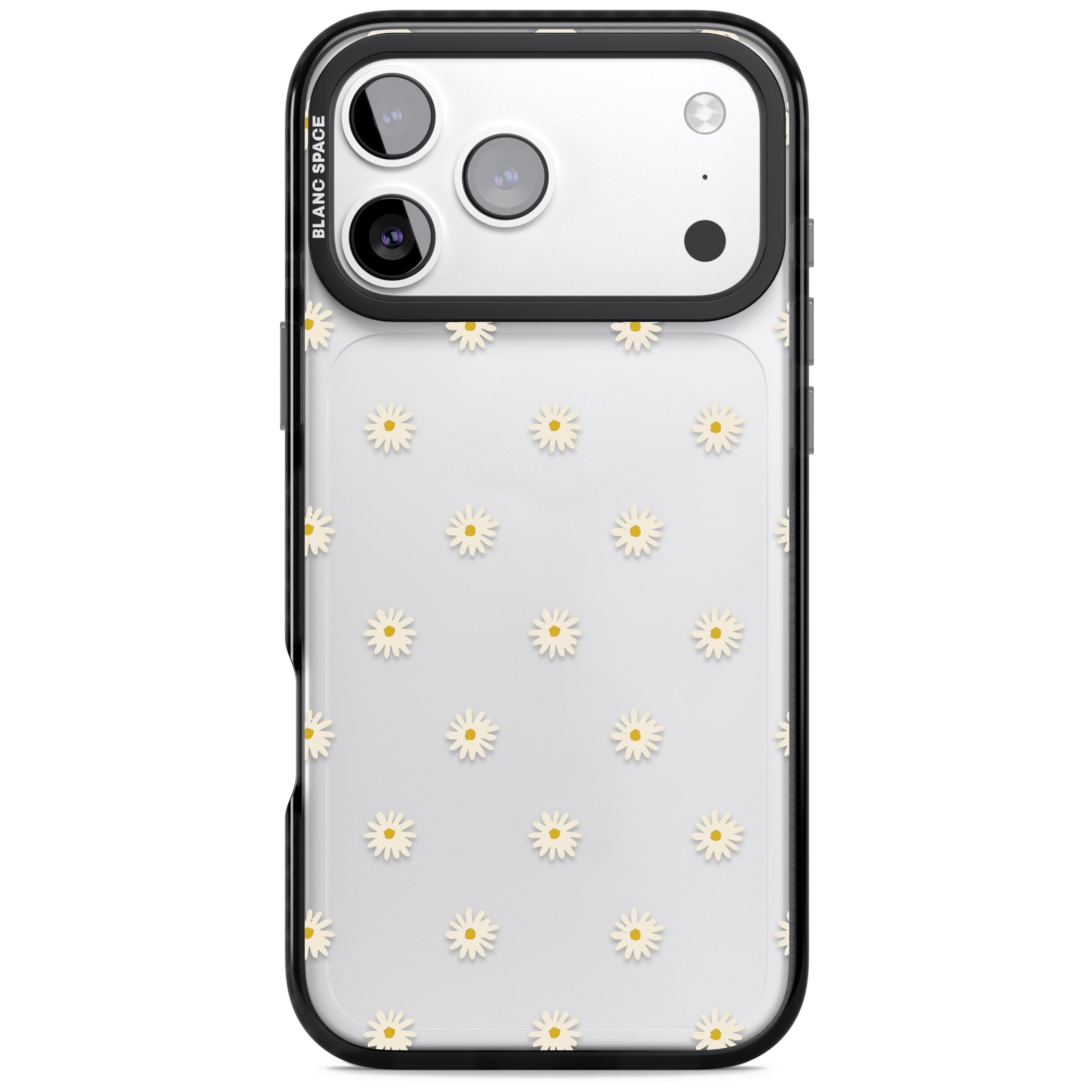 Daisy Pop Floral iPhone 17 Pro Impact Black Phone Case