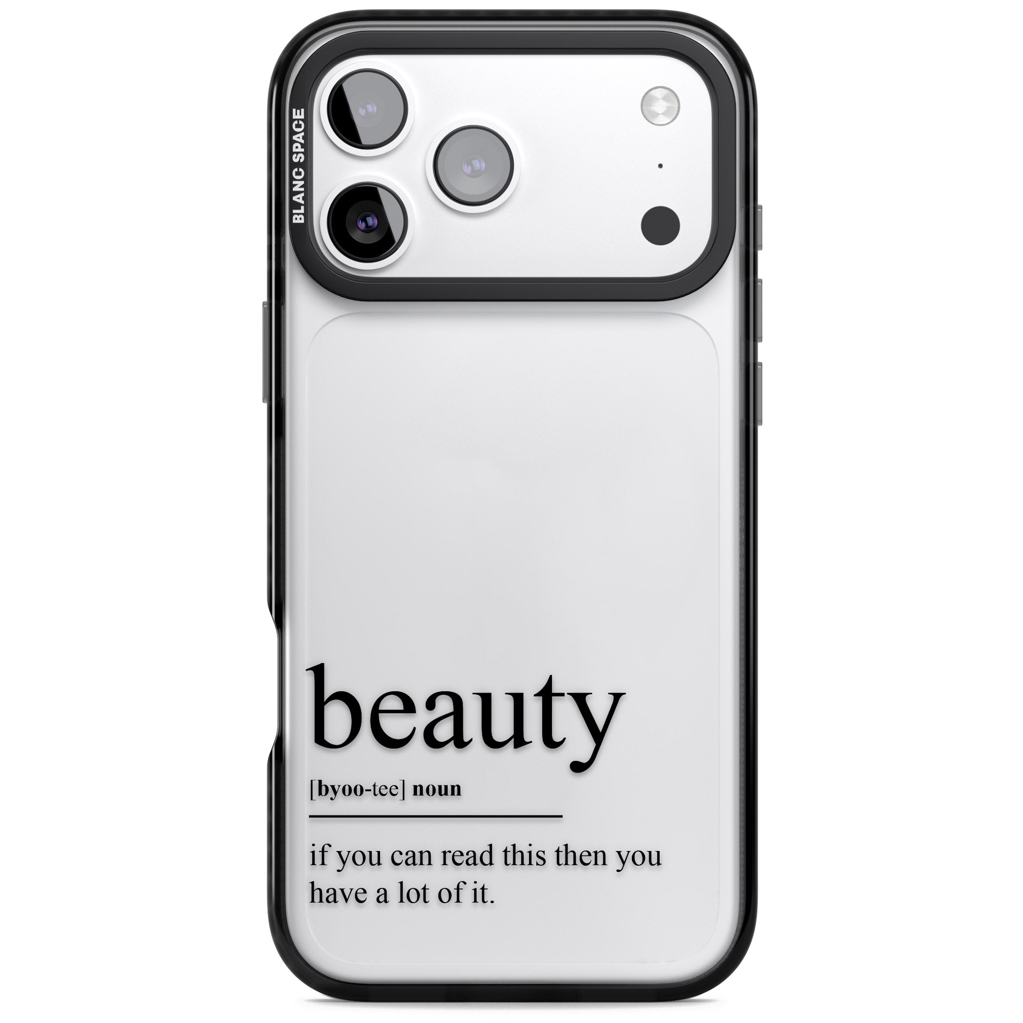 Beauty iPhone 17 Pro Impact Black Phone Case