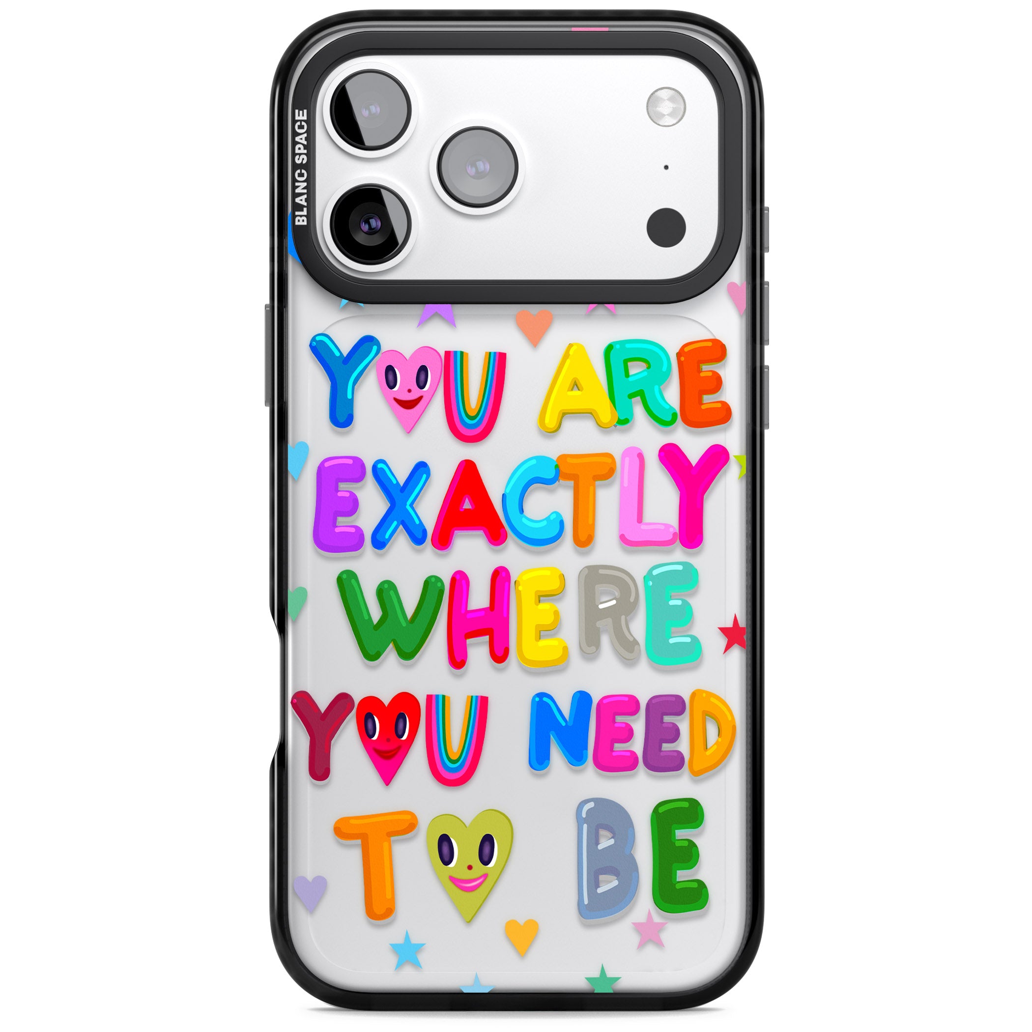 Exactly Where You Need To Be iPhone 17 Pro Impact Black Phone Case