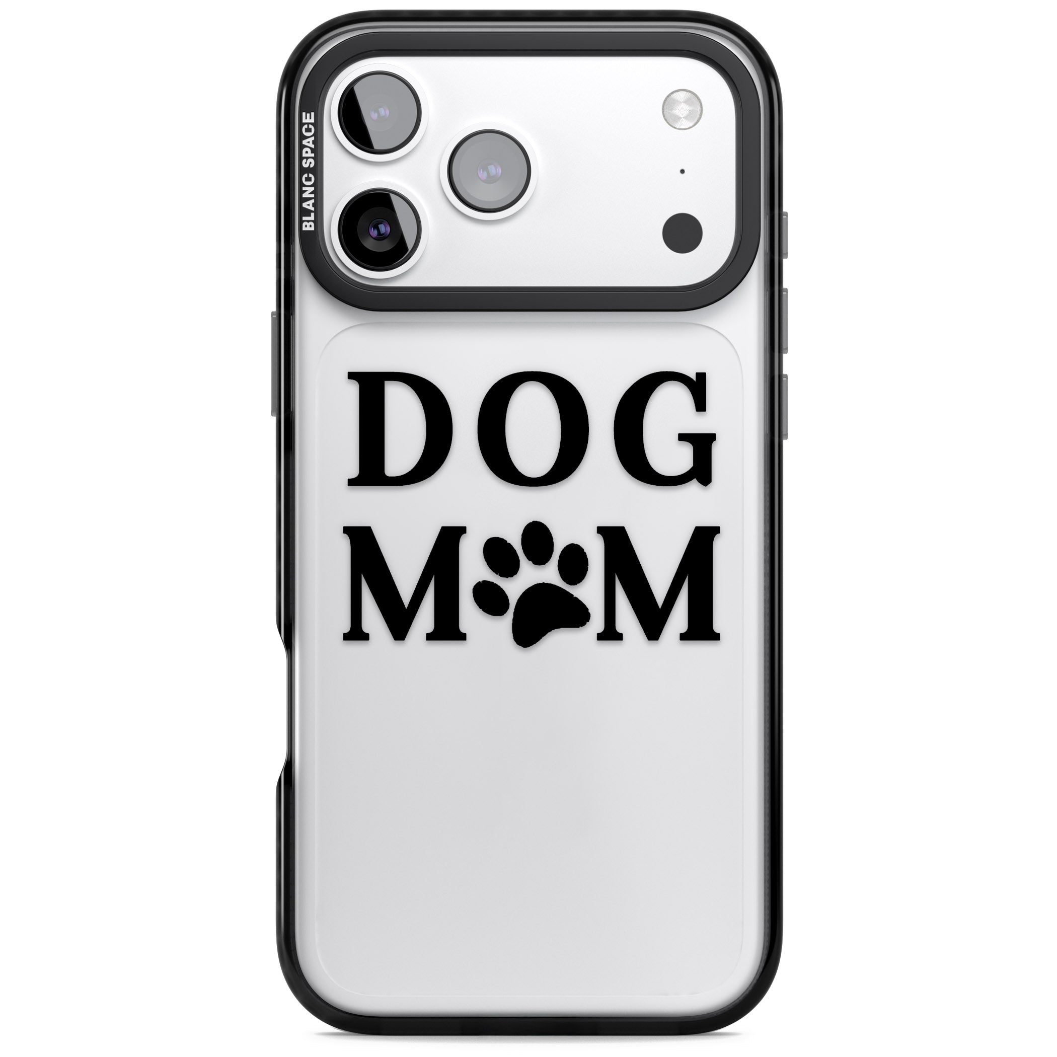 Dog Mom iPhone 17 Pro Impact Black Phone Case