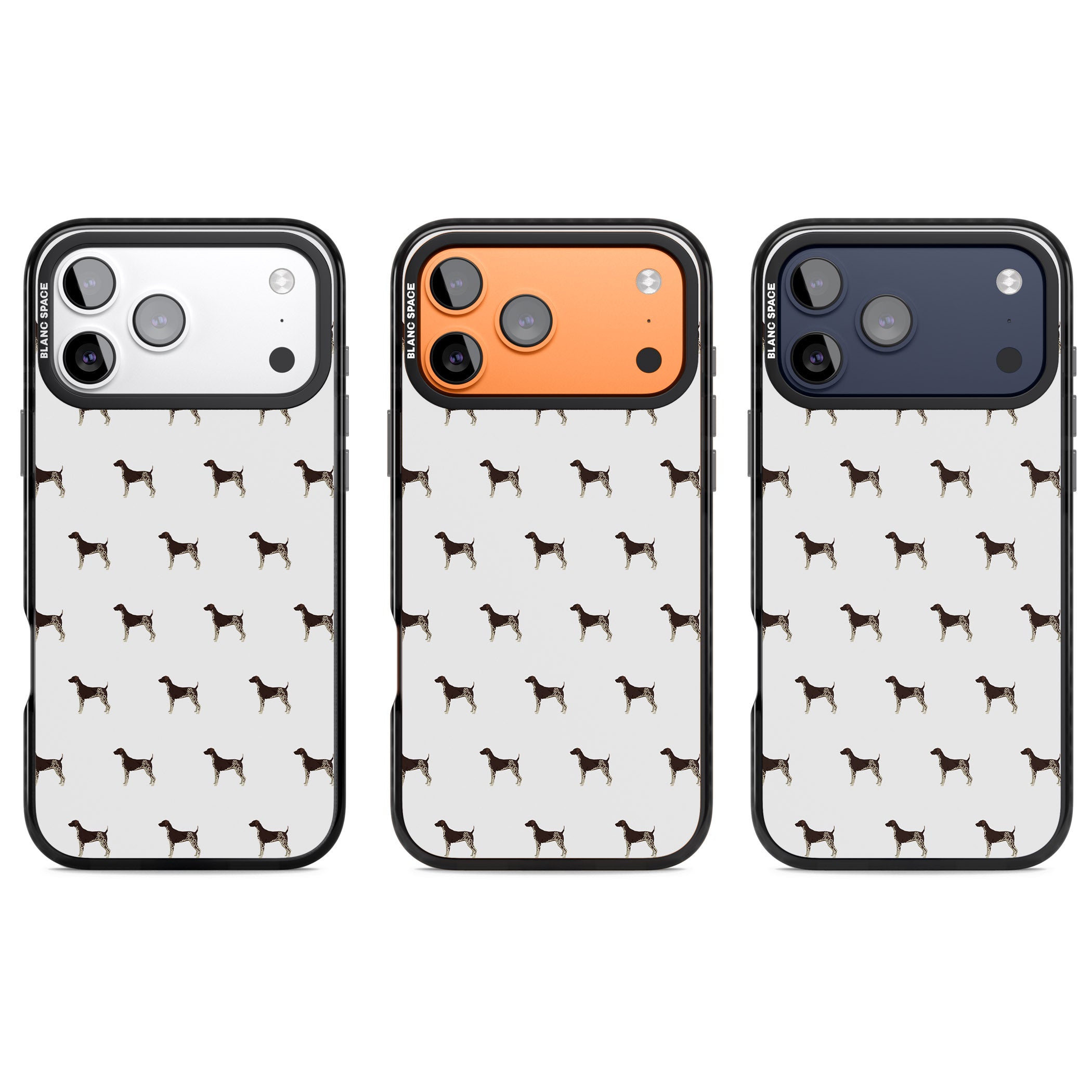 German Shorthaired Pointer Pattern iPhone 17 Pro Impact Black Phone Case APT Impact Protection