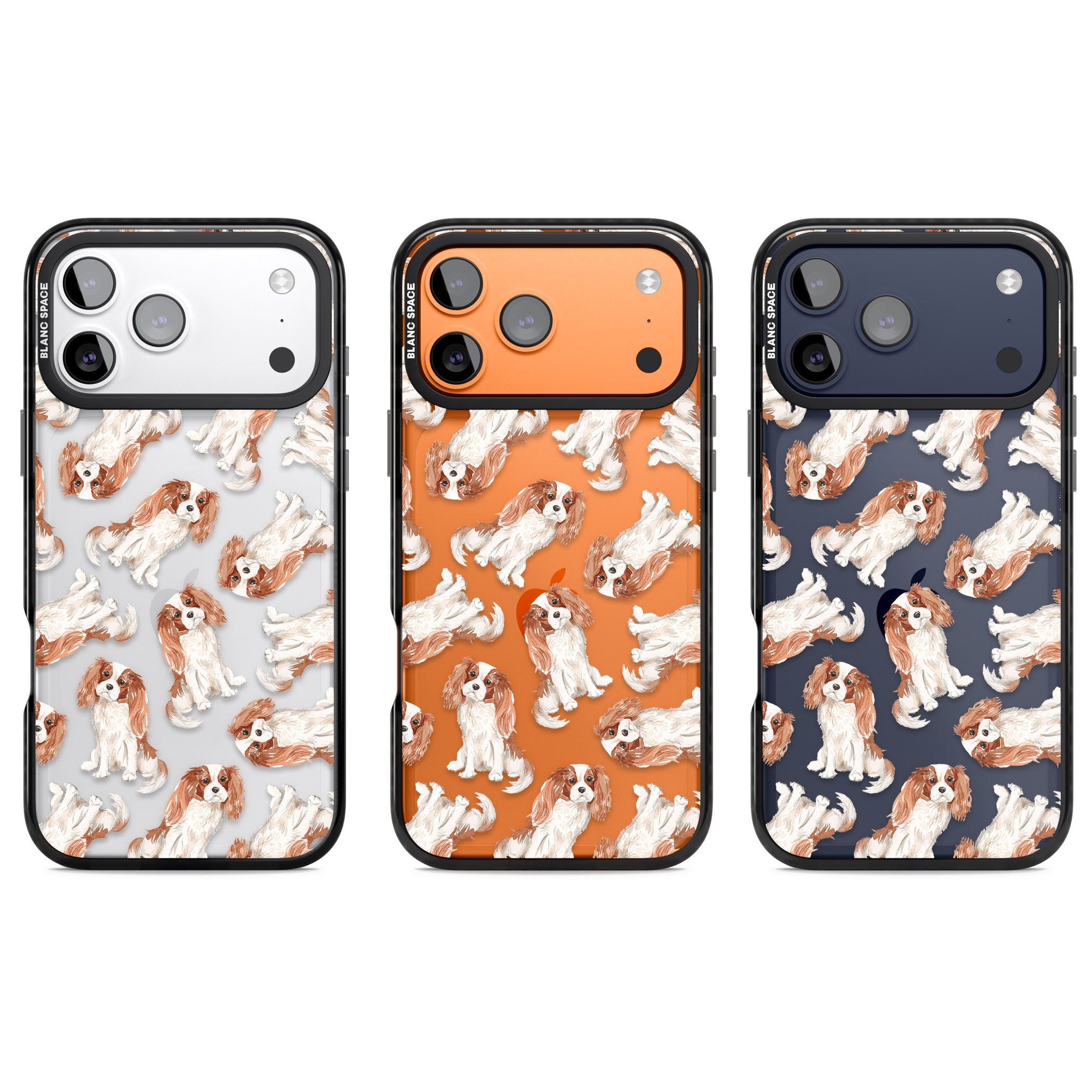 Cavalier King Charles Spaniel iPhone 17 Pro Impact Black Phone Case APT Impact Protection