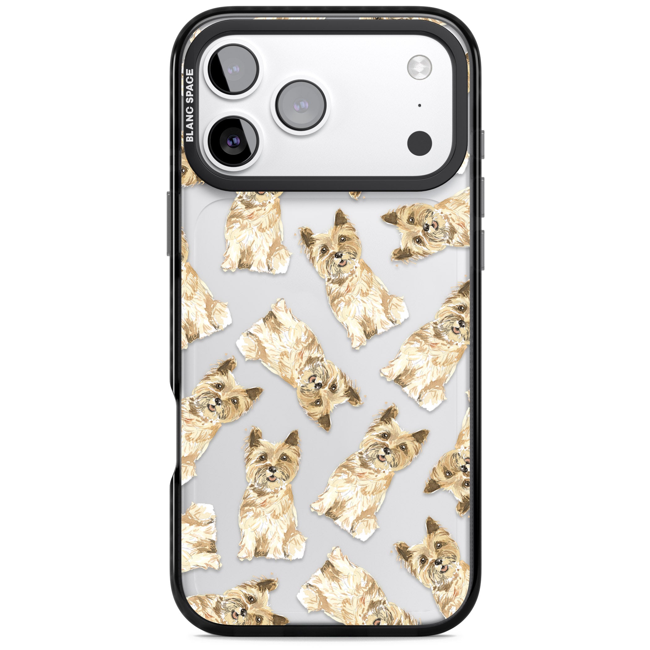 Cairn Terrier Watercolor iPhone 17 Pro Impact Black Phone Case