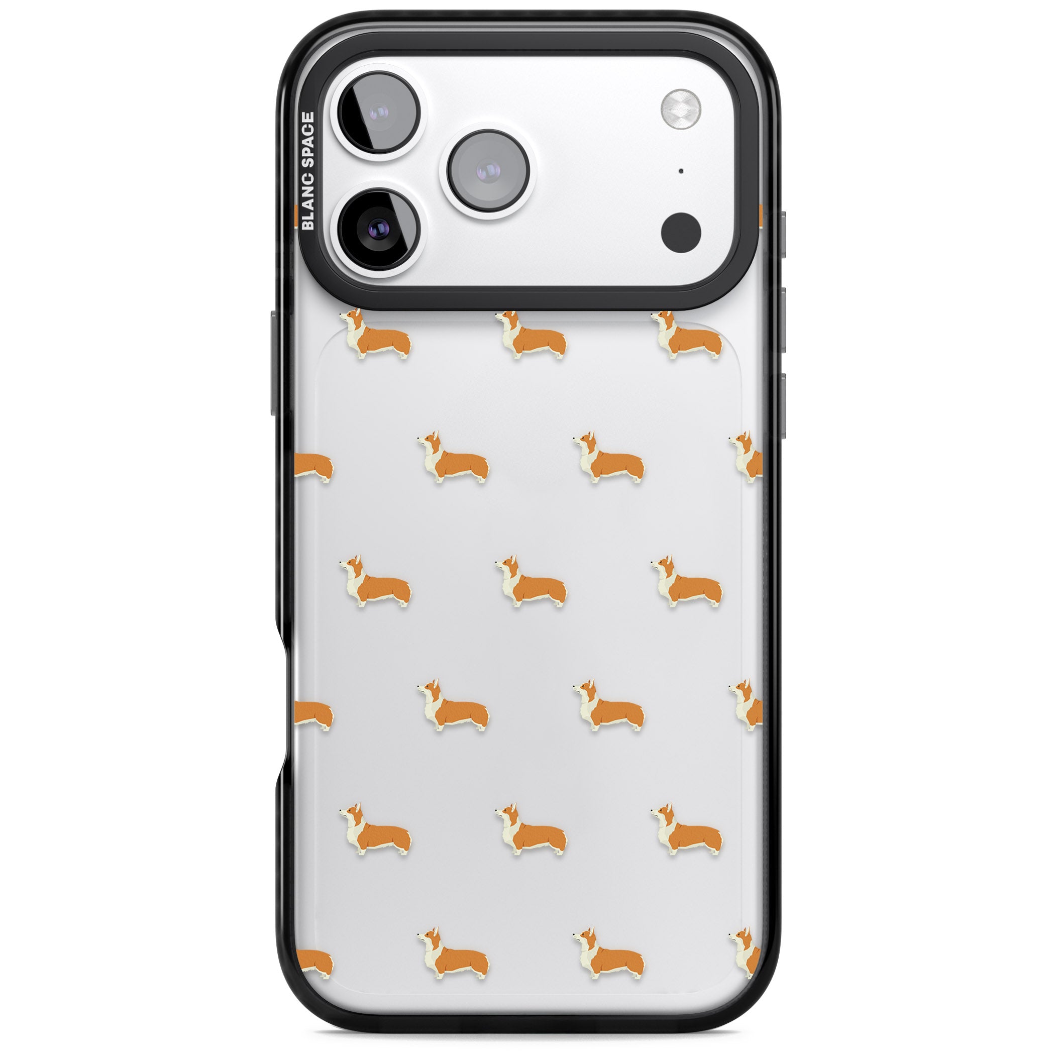 Pembroke Welsh Corgi Pattern iPhone 17 Pro Impact Black Phone Case