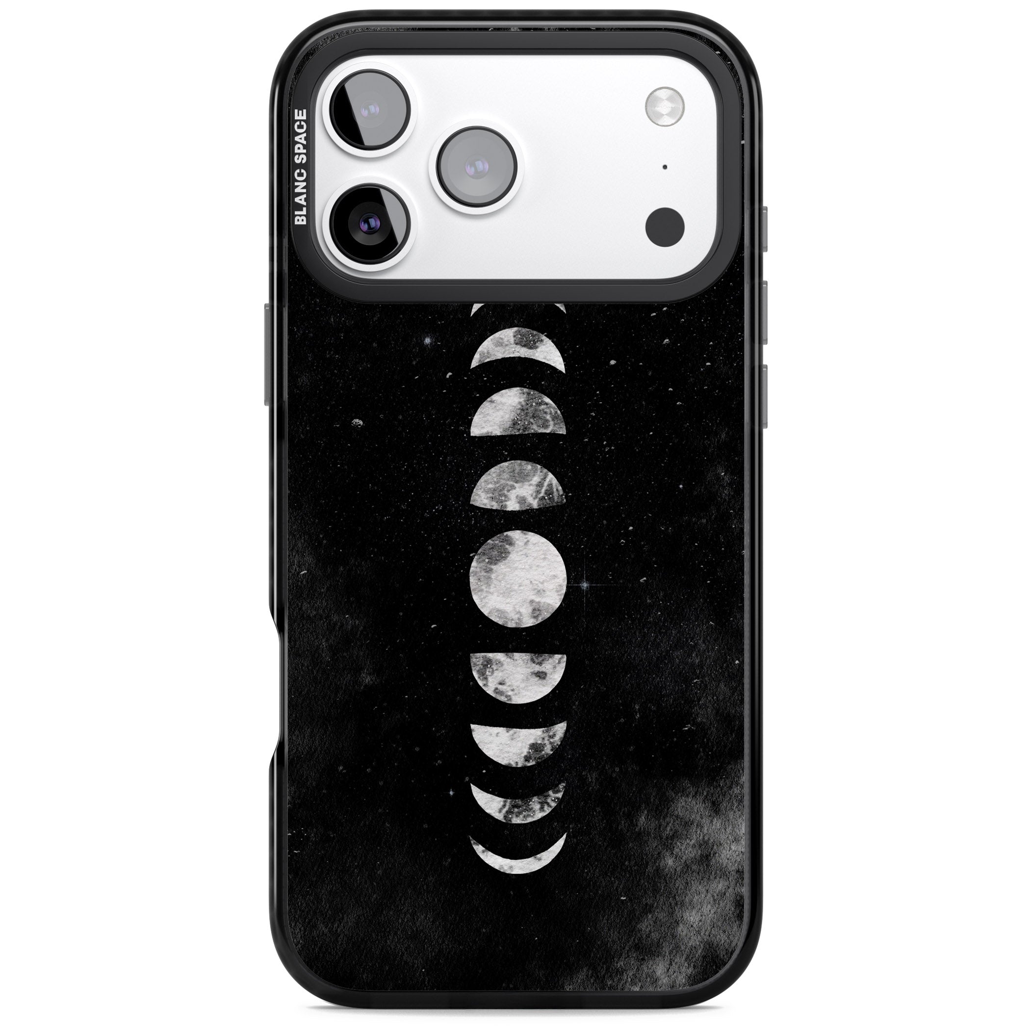 Lunar Phases iPhone 17 Pro Max Impact Black Phone Case