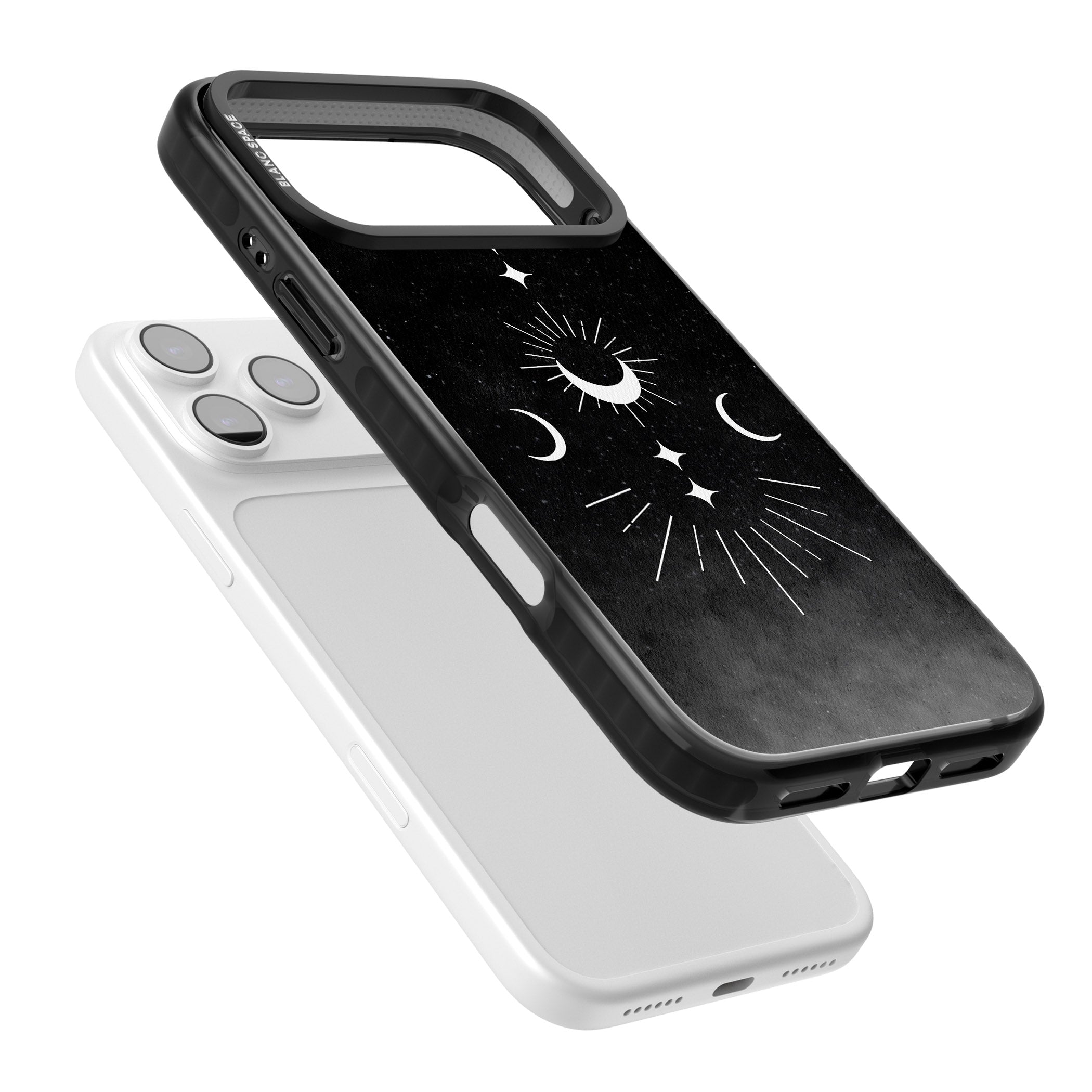 Lunar Mandala iPhone 17 Pro Impact Black Phone Case Colours