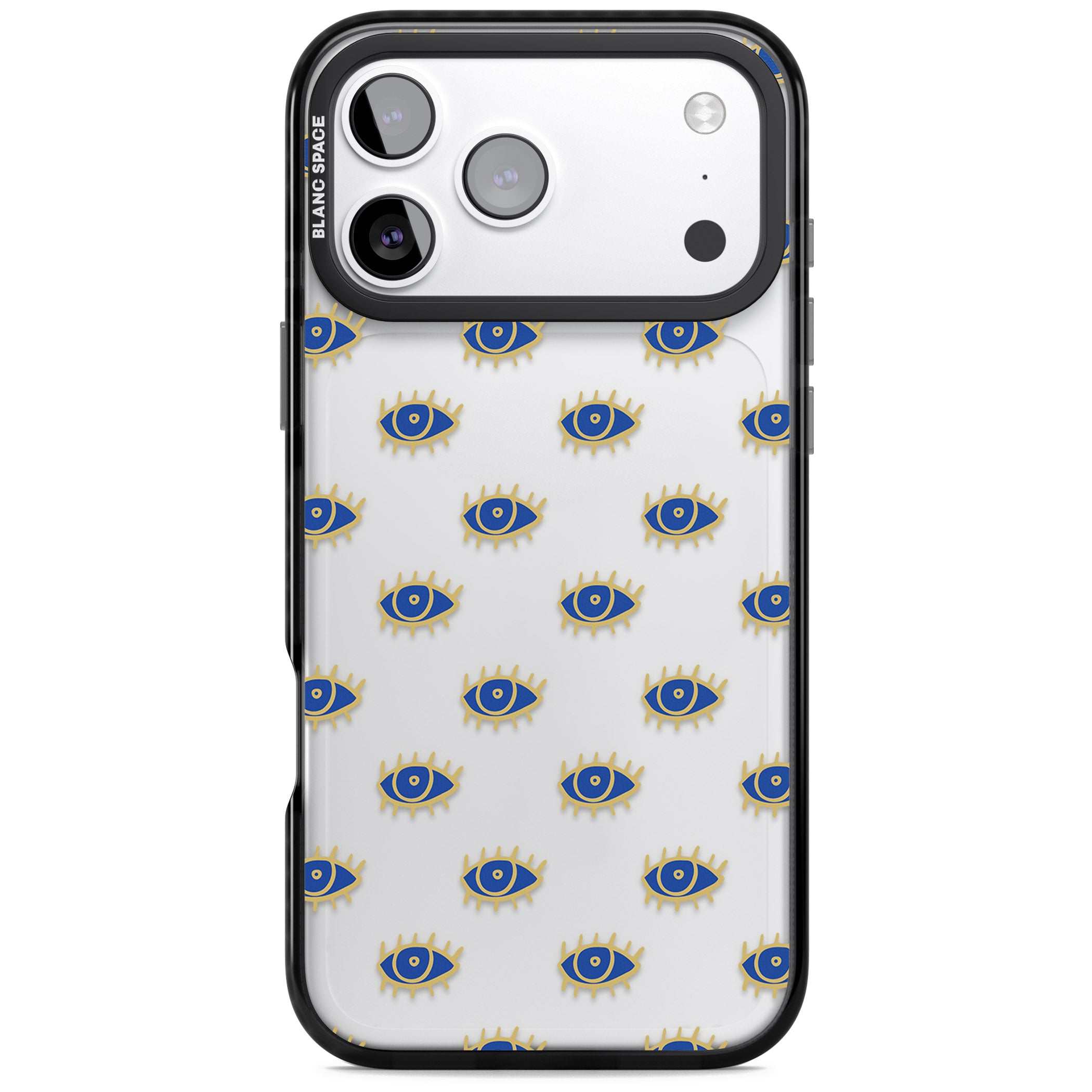 Psychedelic Eyes Pattern Classic iPhone 17 Pro Impact Black Phone Case