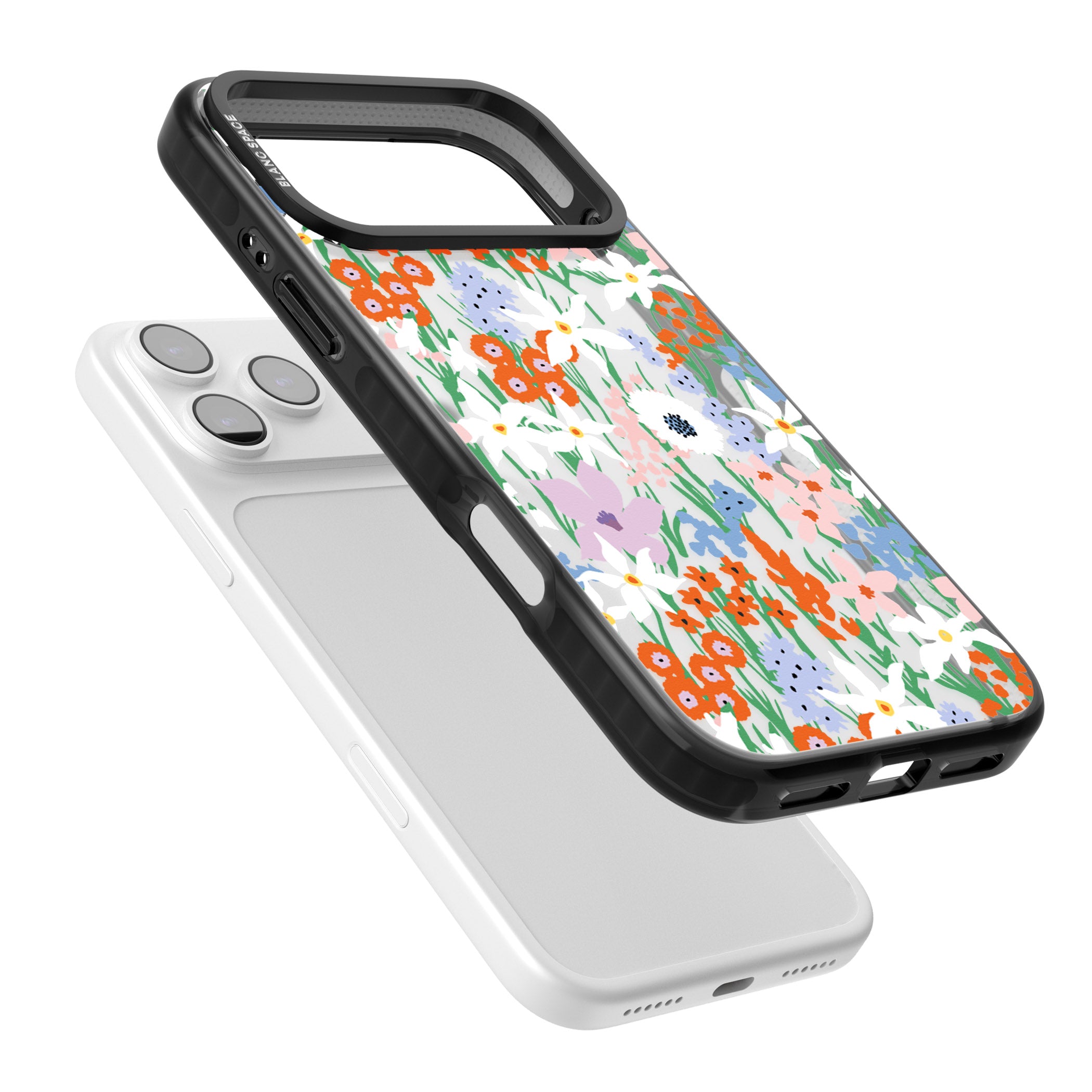 Floral Bouquet: Vibrant Blooms iPhone 17 Pro Impact Black Phone Case Colours