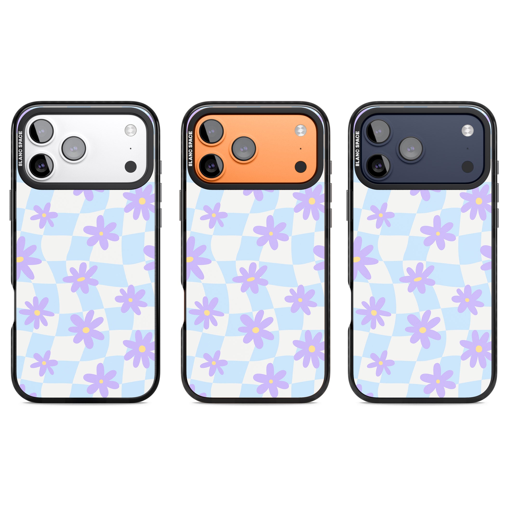 Serene Skies & Flowers iPhone 17 Pro Impact Black Phone Case APT Impact Protection