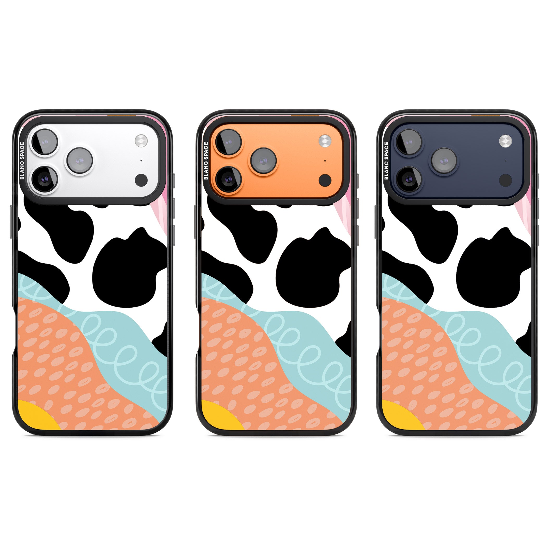 Abstract Elegance iPhone 17 Pro Impact Black Phone Case APT Impact Protection