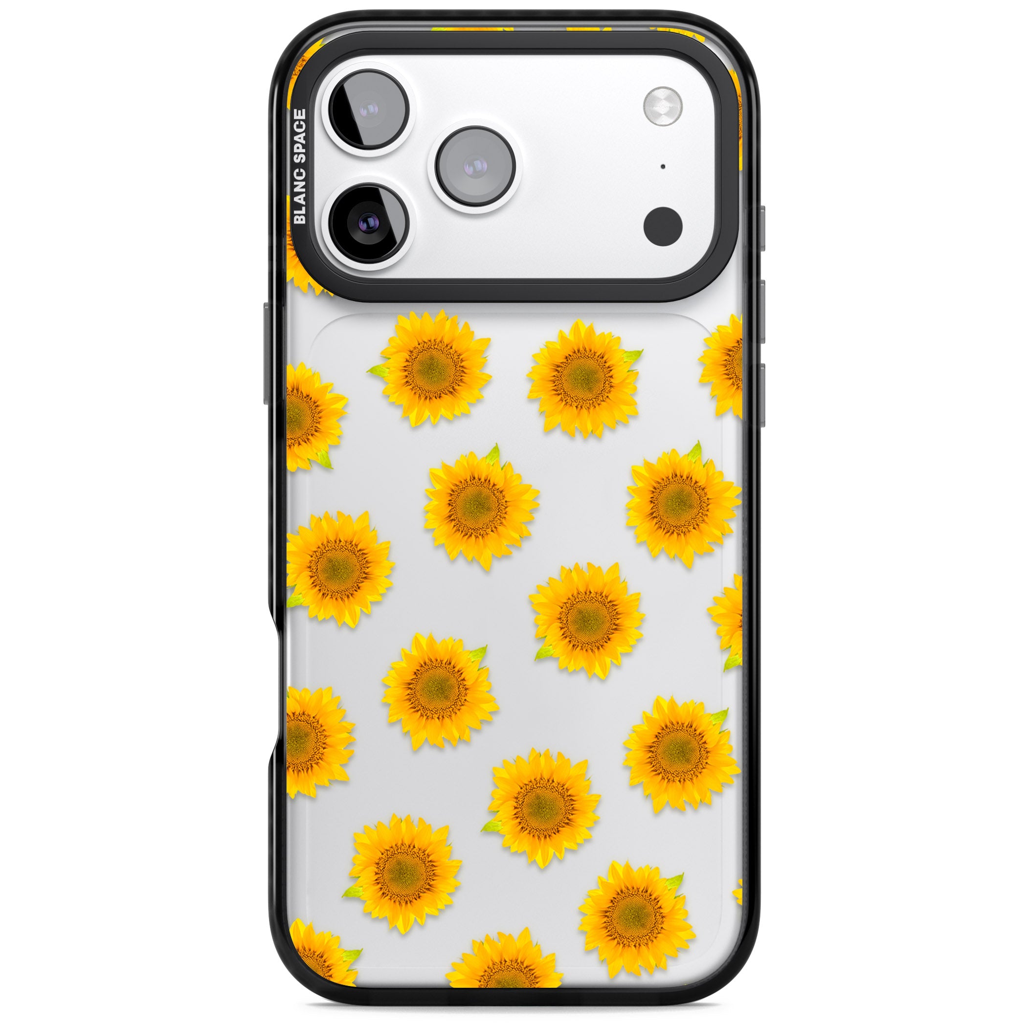 Sunflower Flourish iPhone 17 Pro Impact Black Phone Case