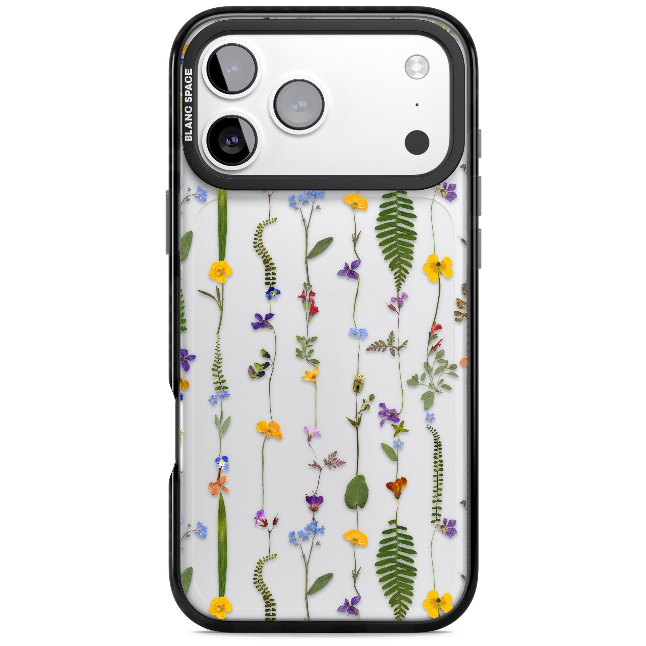 Wildflower Chain iPhone 17 Pro Impact Black Phone Case
