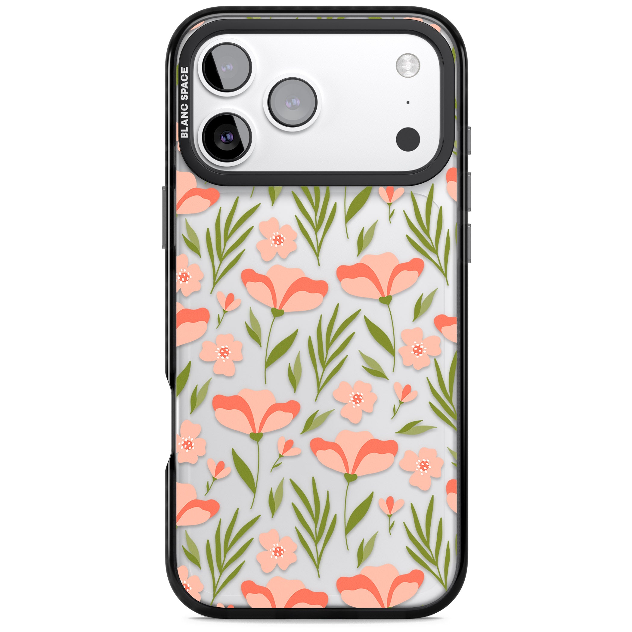 Blossom Bloom iPhone 17 Pro Impact Black Phone Case