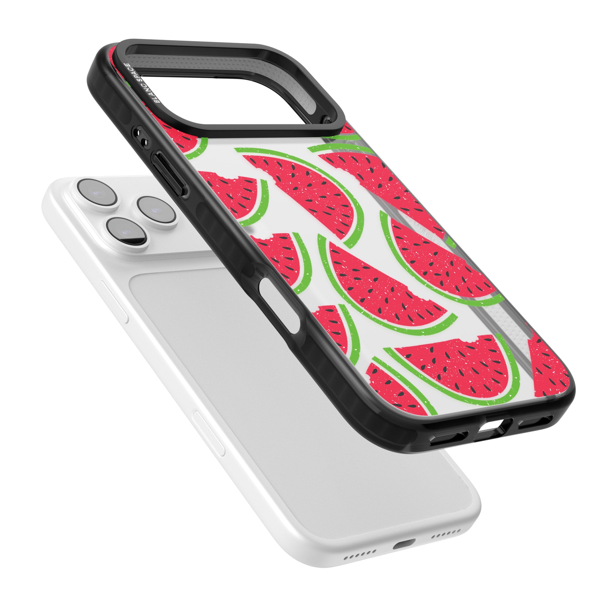 Watermelon Pattern iPhone 17 Pro Impact Black Phone Case Colours