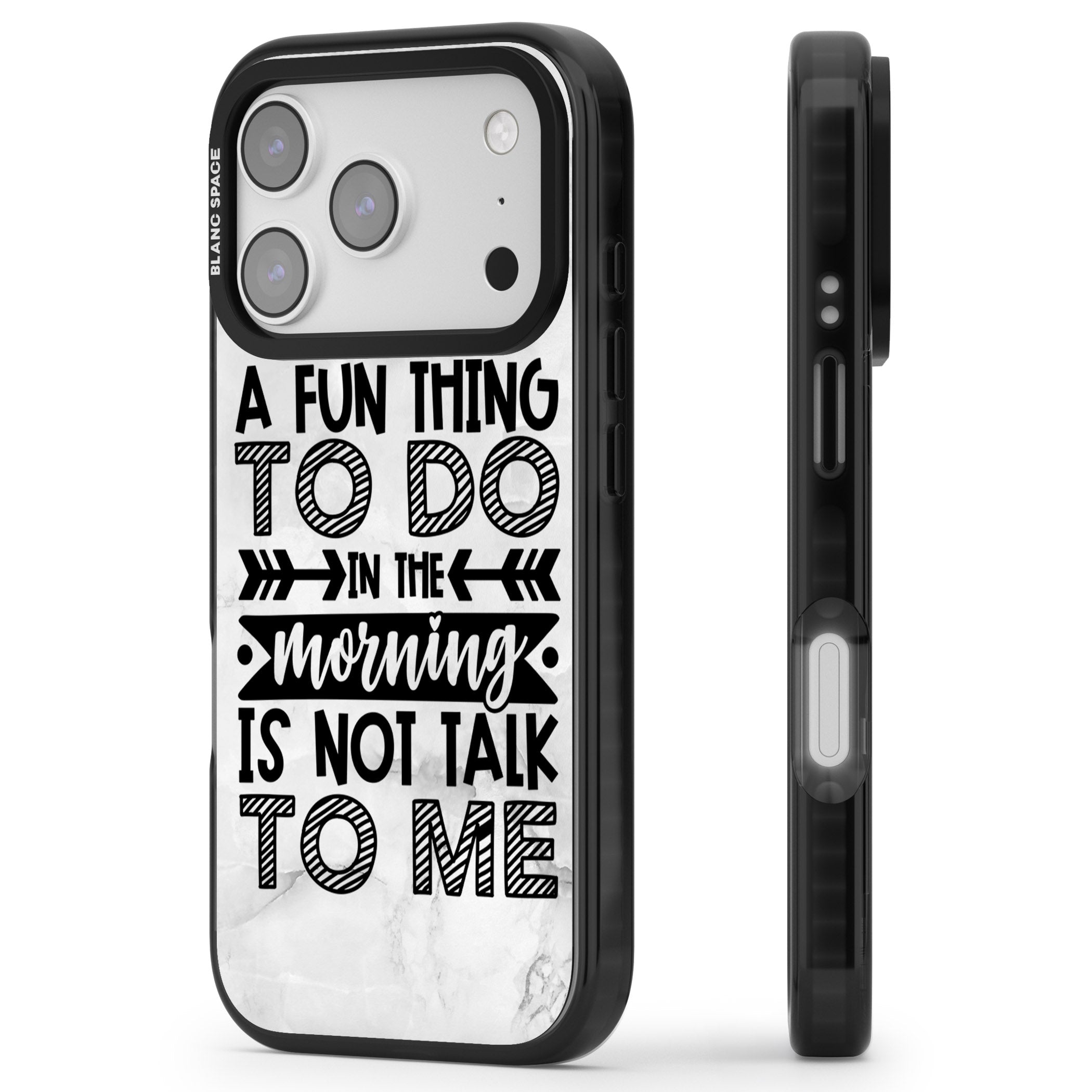 A Fun Thing To Do iPhone 17 Pro Impact Black Phone Case Side Profile