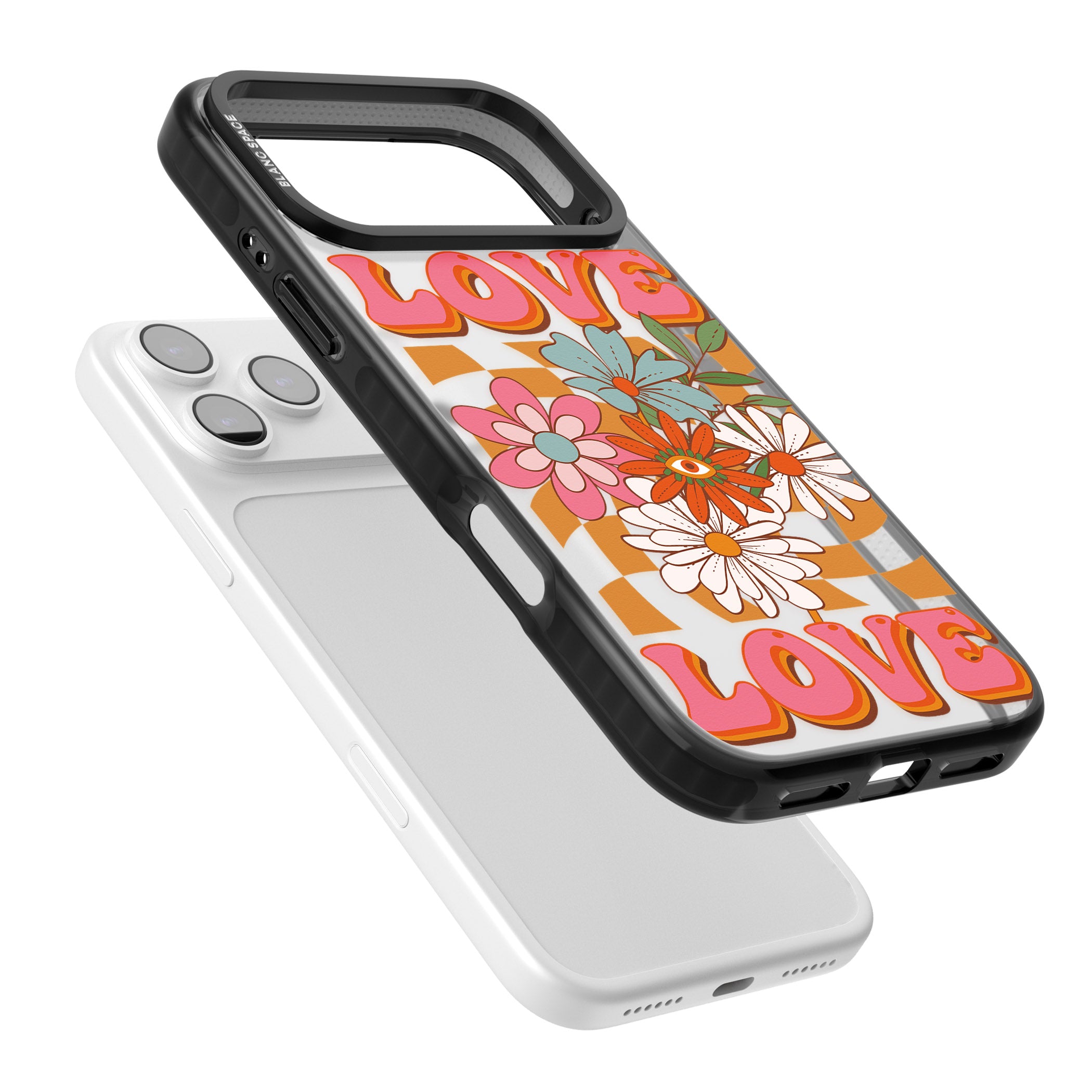 Love Bloom iPhone 17 Pro Impact Black Phone Case Colours