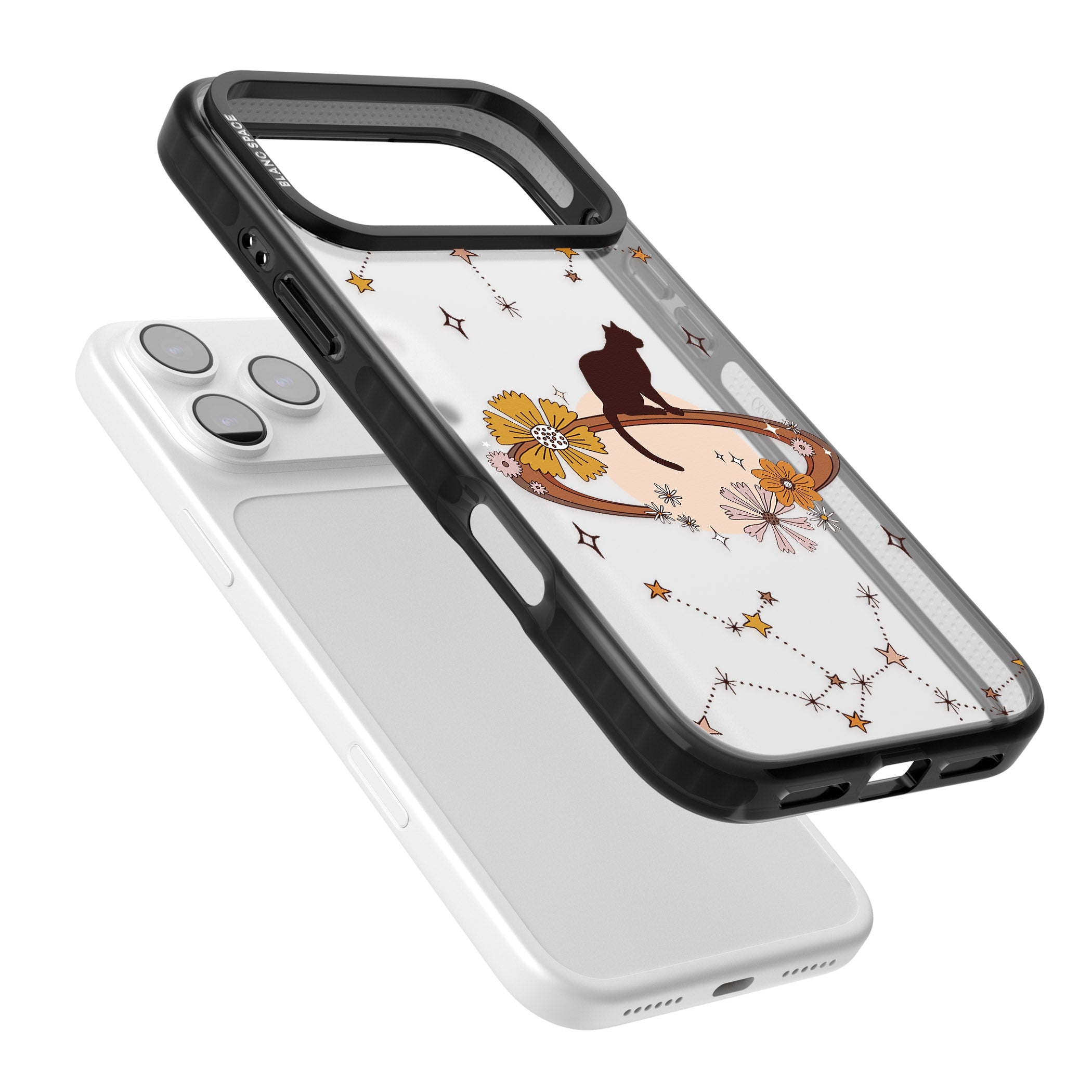 Feline Phenomenon iPhone 17 Pro Impact Black Phone Case Colours