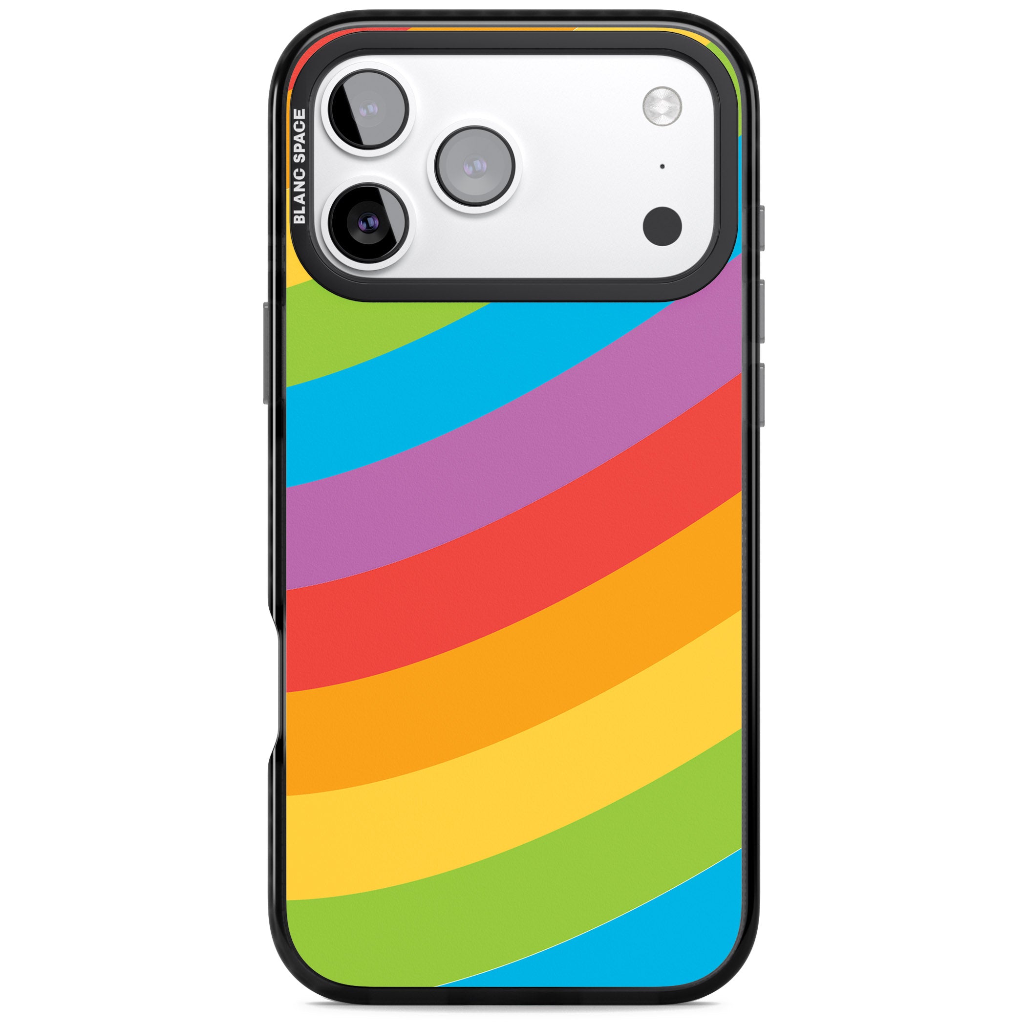 Lucky Rainbow iPhone 17 Pro Impact Black Phone Case
