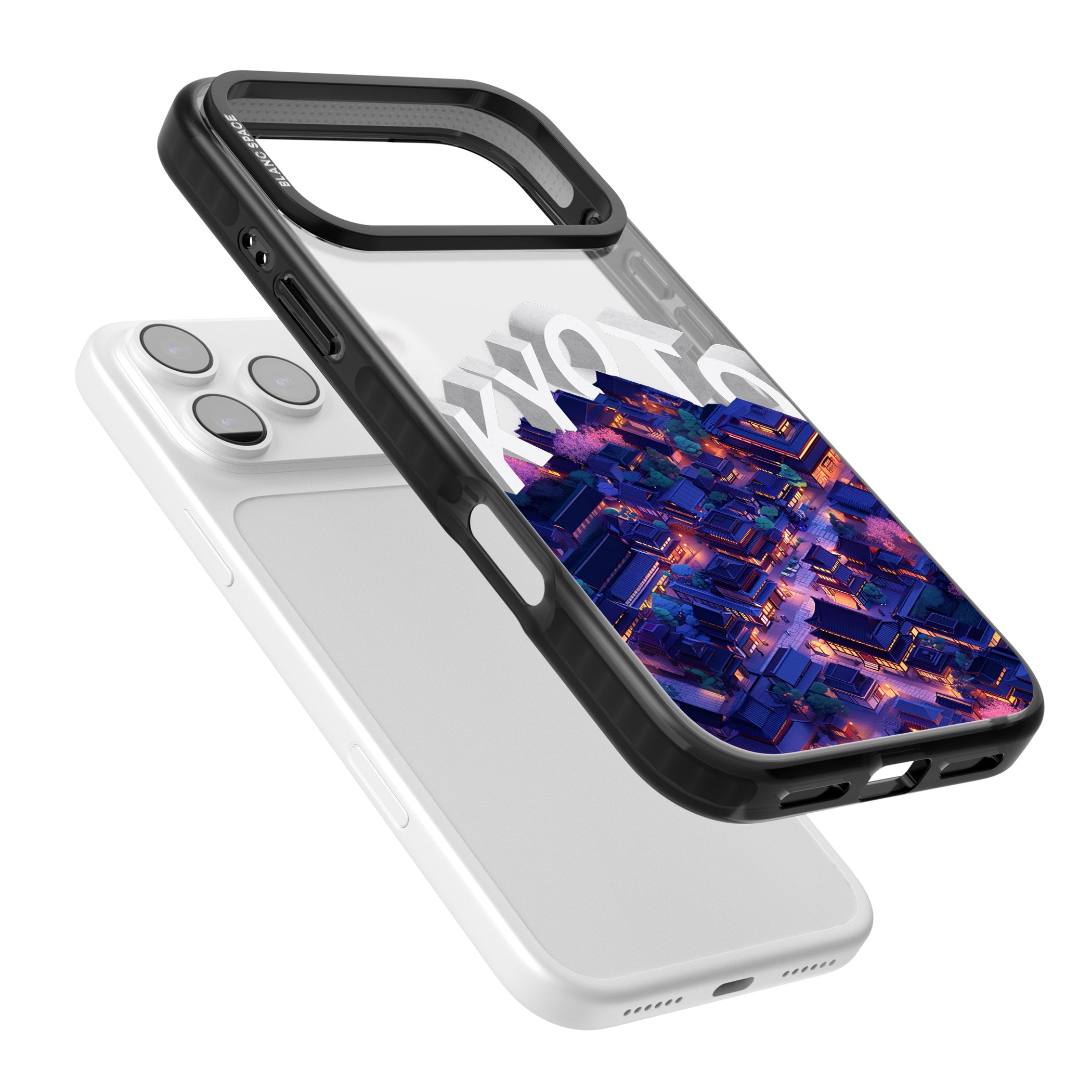Kyoto iPhone 17 Pro Impact Black Phone Case Colours