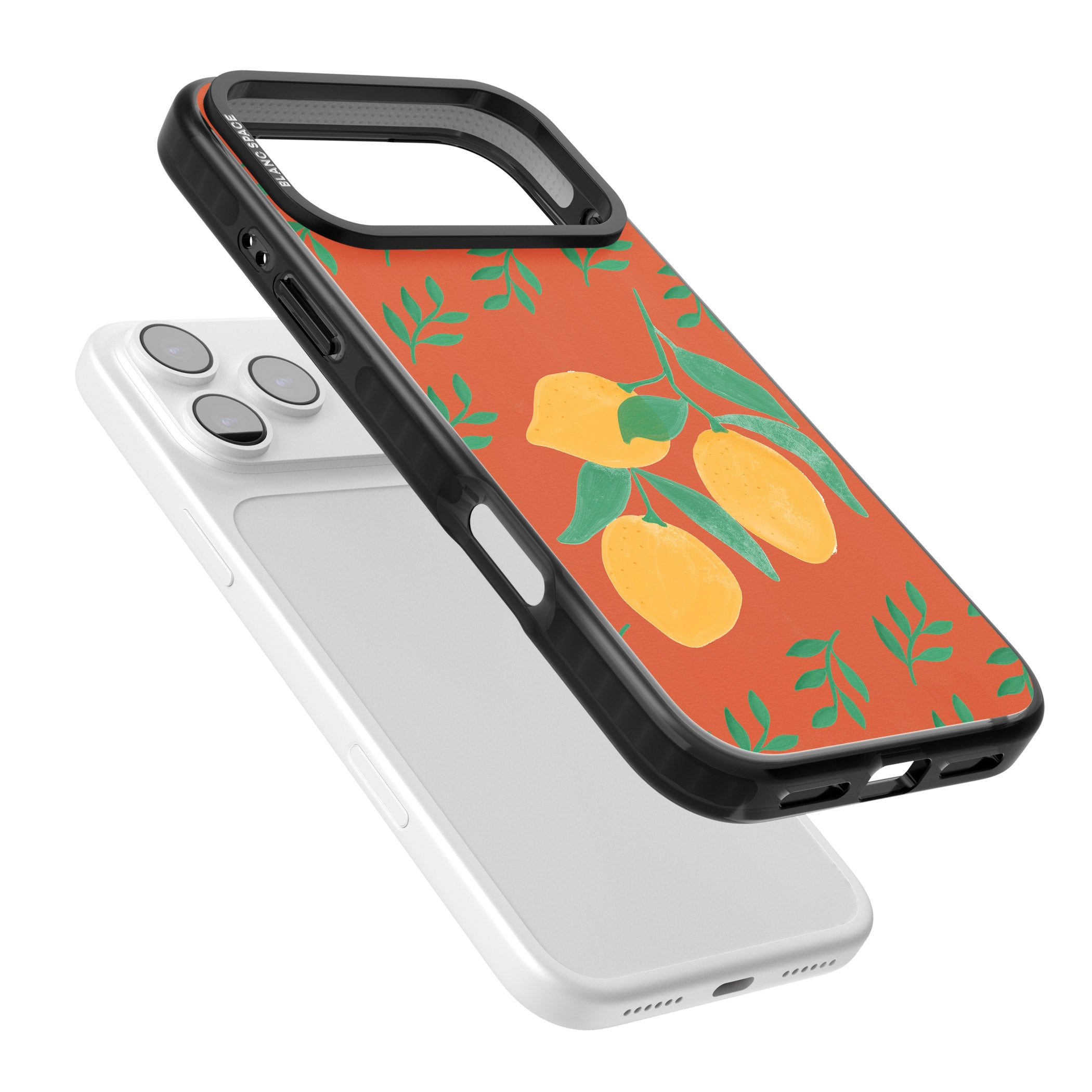 Tuscan Lemons iPhone 17 Pro Impact Black Phone Case Colours