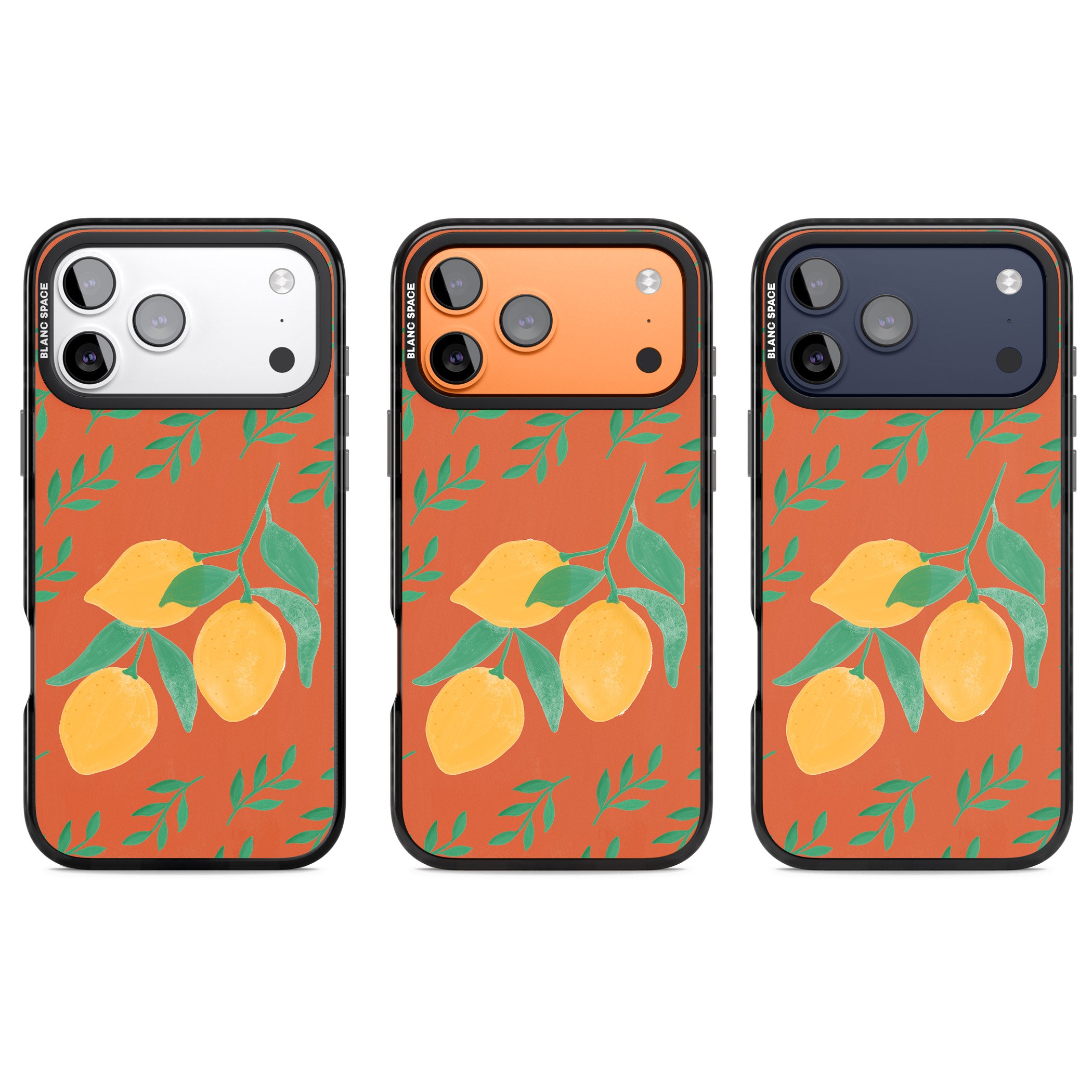 Tuscan Lemons iPhone 17 Pro Impact Black Phone Case APT Impact Protection