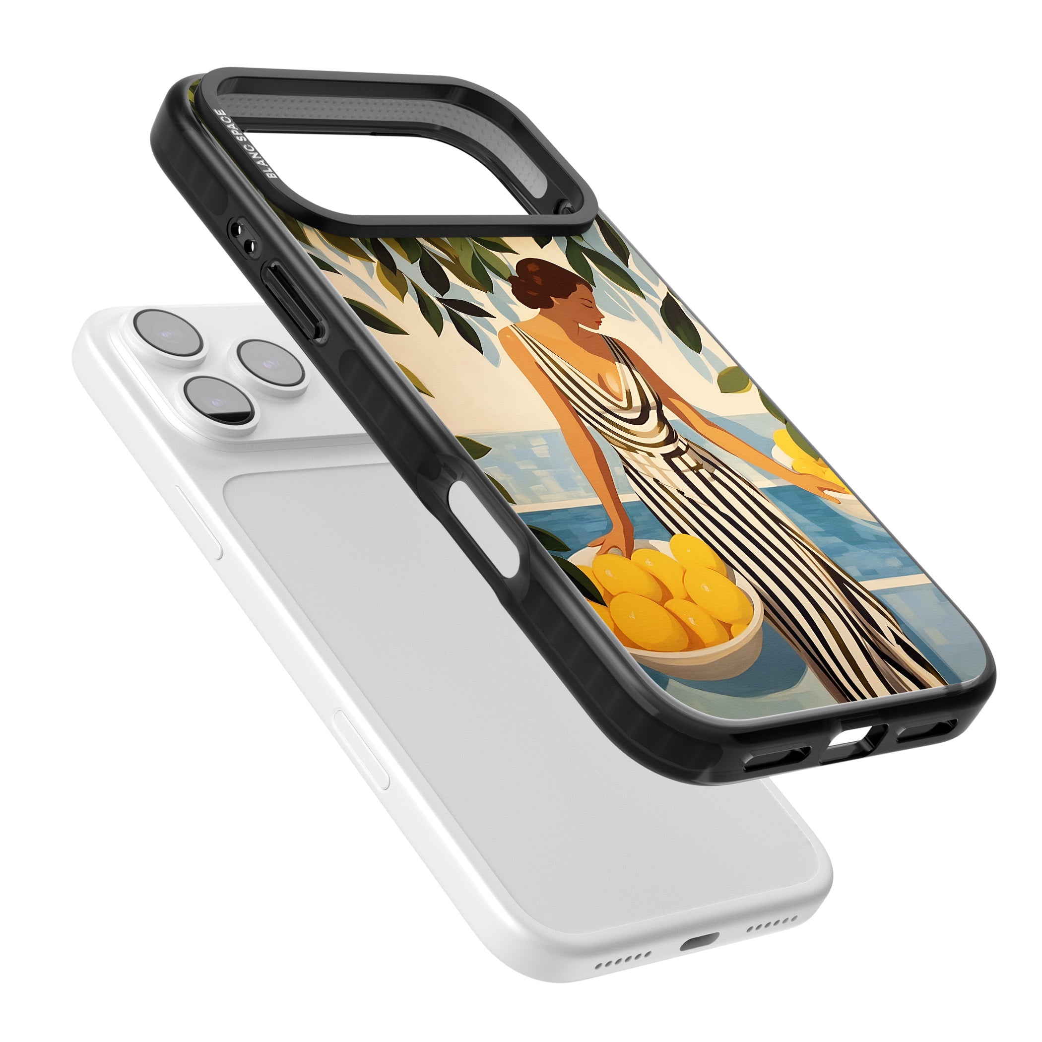 Lemon Picking iPhone 17 Pro Impact Black Phone Case Colours