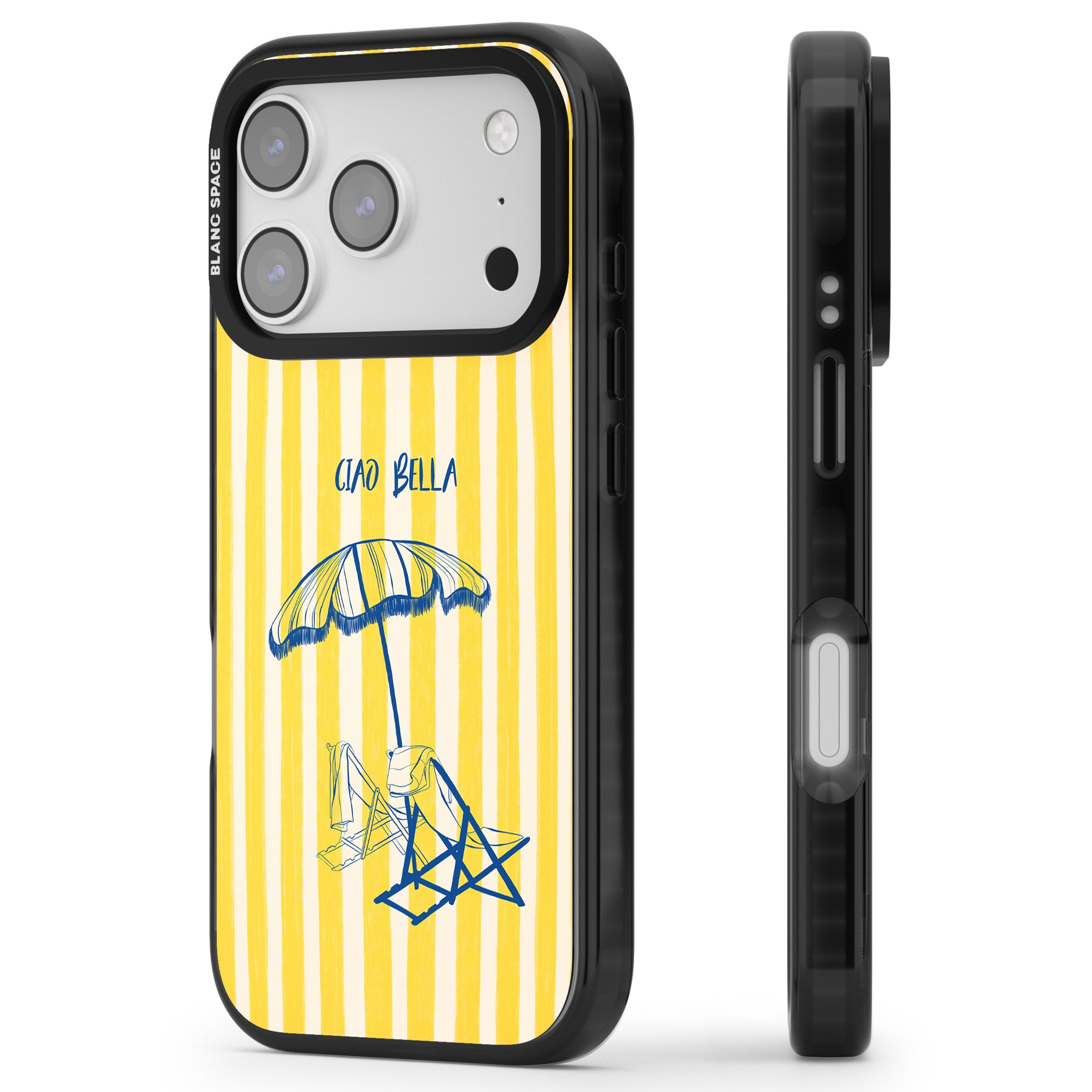 Ciao Bella iPhone 17 Pro Impact Black Phone Case Side Profile