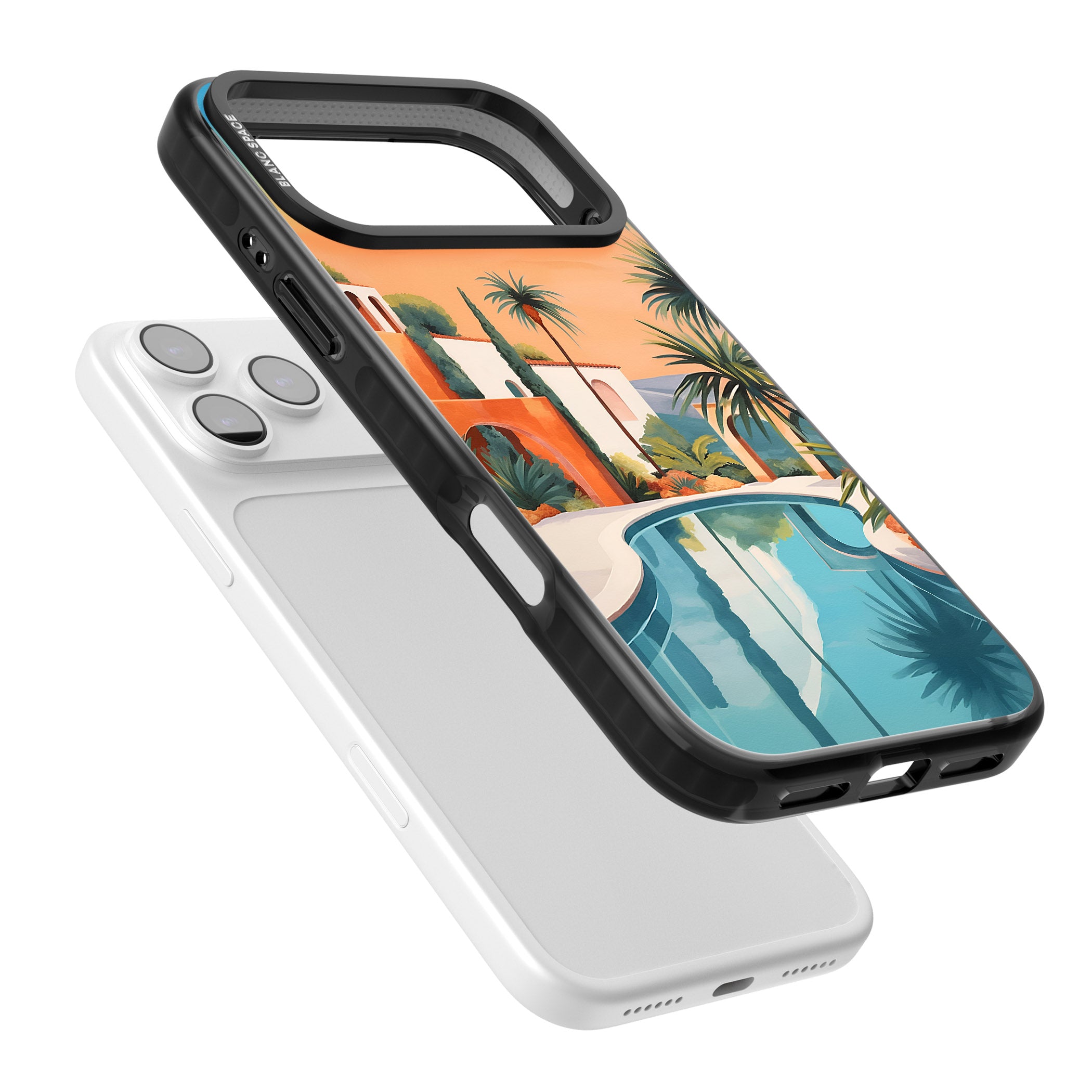 Villa Sunset iPhone 17 Pro Impact Black Phone Case Colours