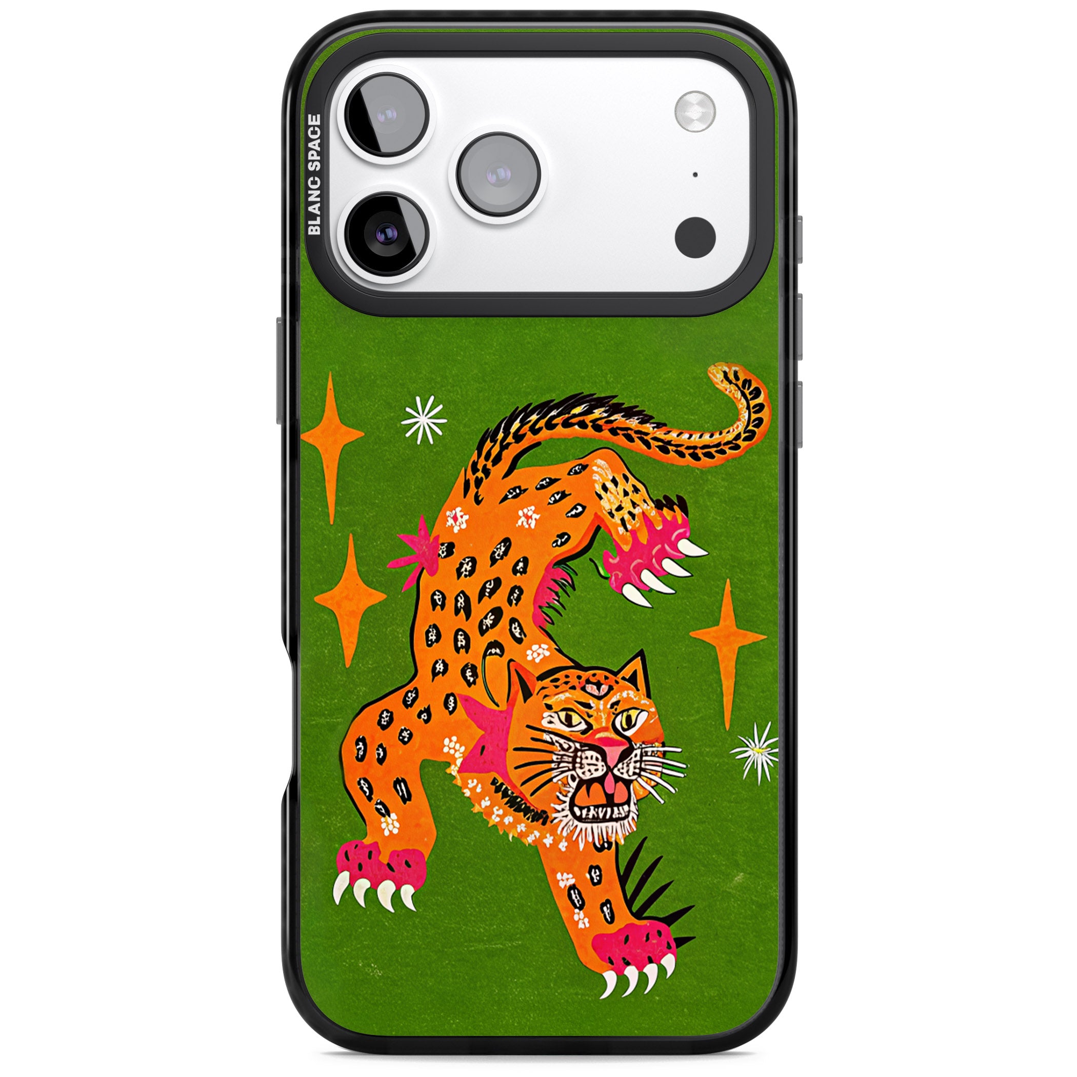 Fierce Jaguar iPhone 17 Pro Impact Black Phone Case