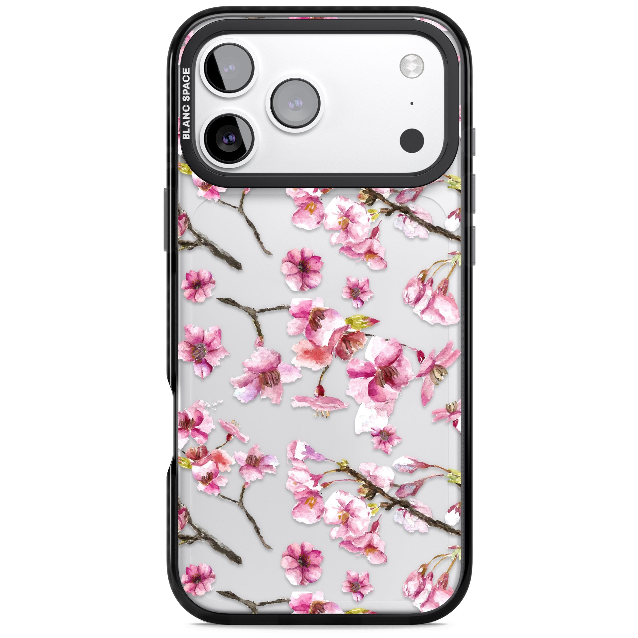 Sakura Bloom iPhone 17 Pro Impact Black Phone Case