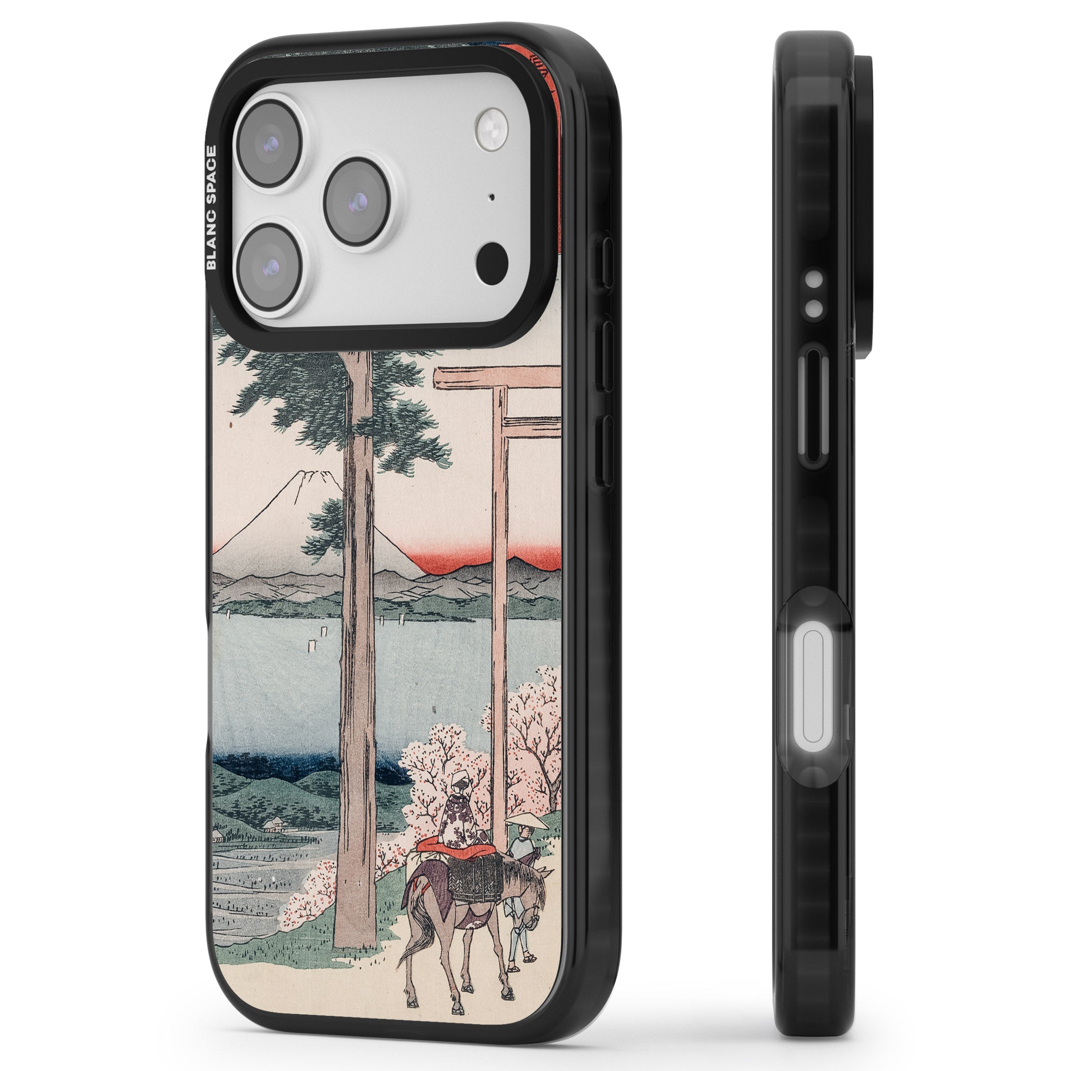 Gates To Mt. Fuji iPhone 17 Pro Impact Black Phone Case Side Profile