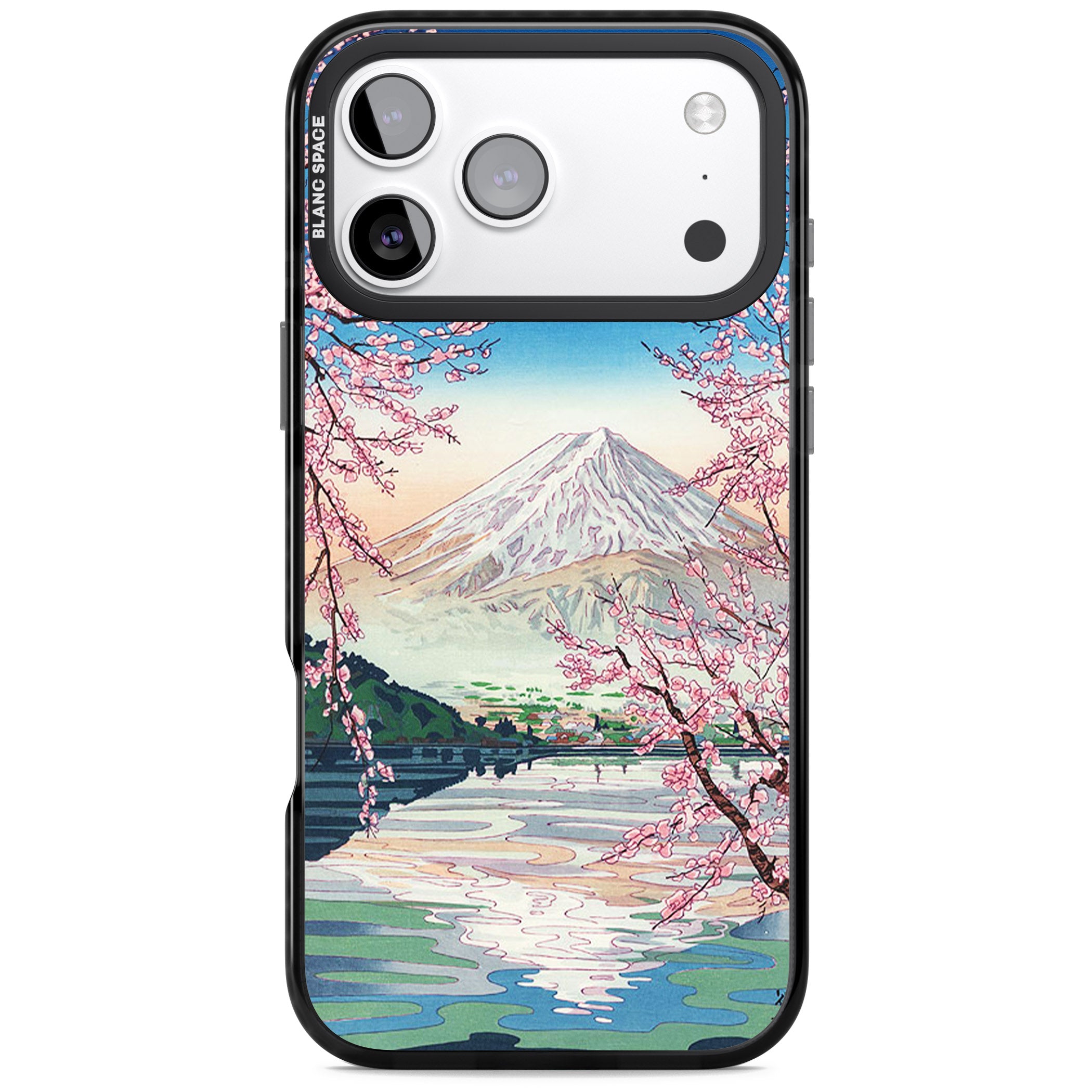 Mt Fuji From Lake Kawaguchi iPhone 17 Pro Impact Black Phone Case