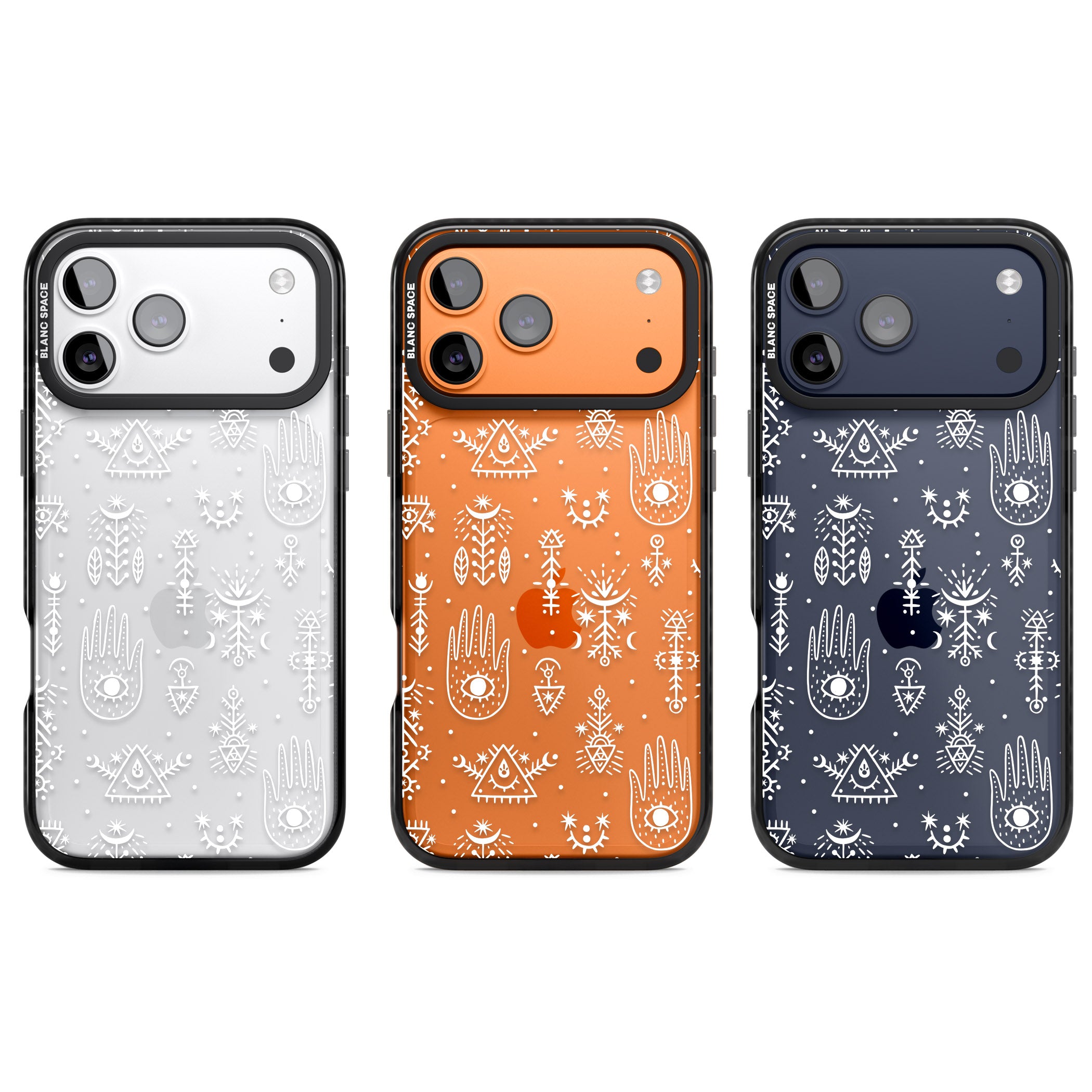 Mystic Symbols iPhone 17 Pro Impact Black Phone Case APT Impact Protection