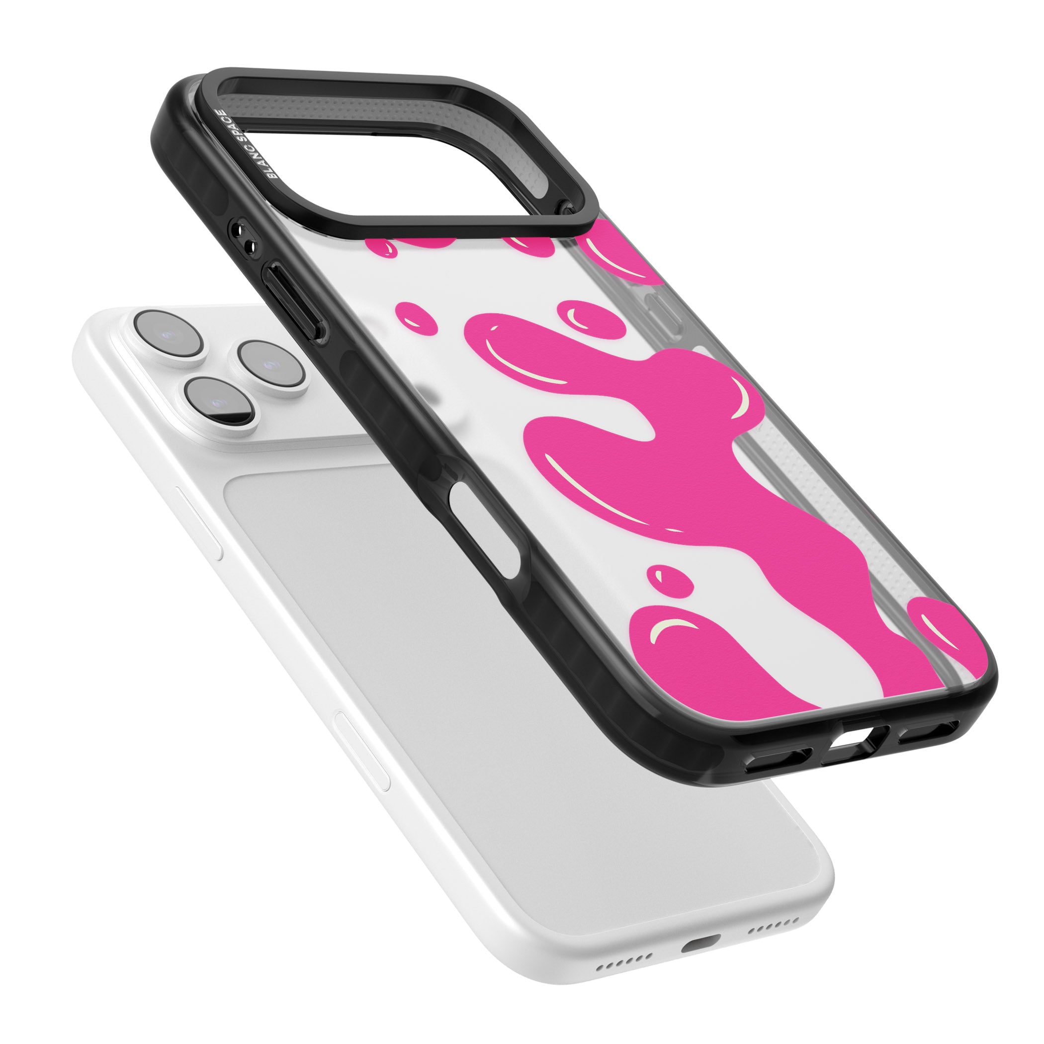 Pink Lava Lamp iPhone 17 Pro Max Impact Black Phone Case Colours
