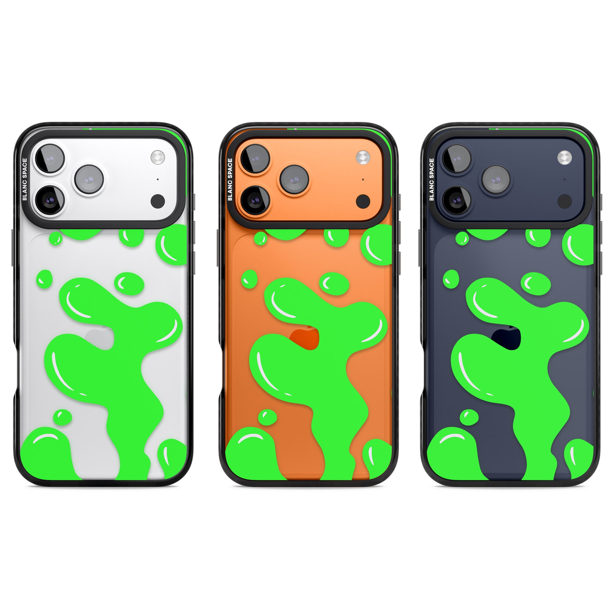 Green Lava Lamp iPhone 17 Pro Impact Black Phone Case APT Impact Protection