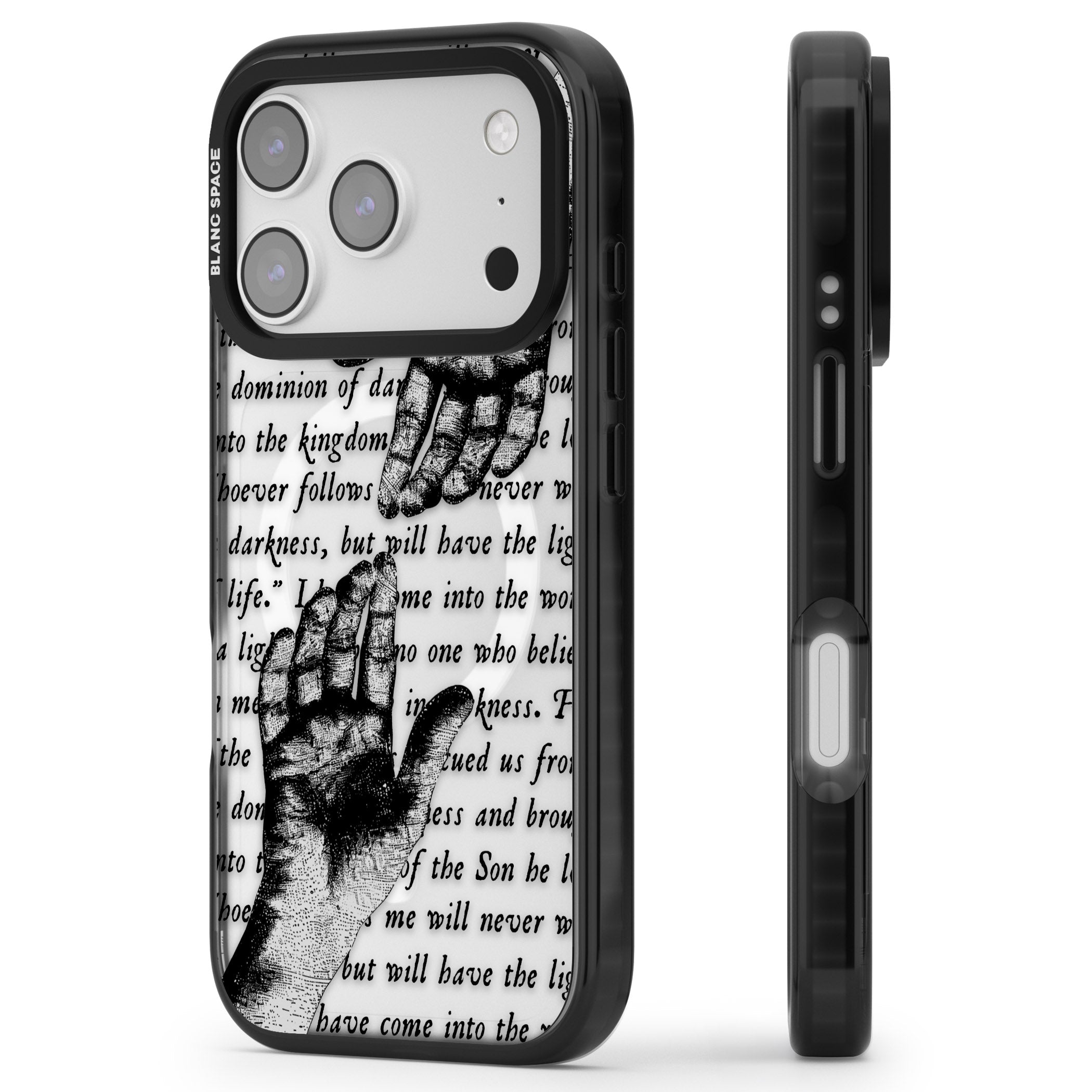 In Touch iPhone 17 Pro Impact Pro Black Phone Case Side Profile