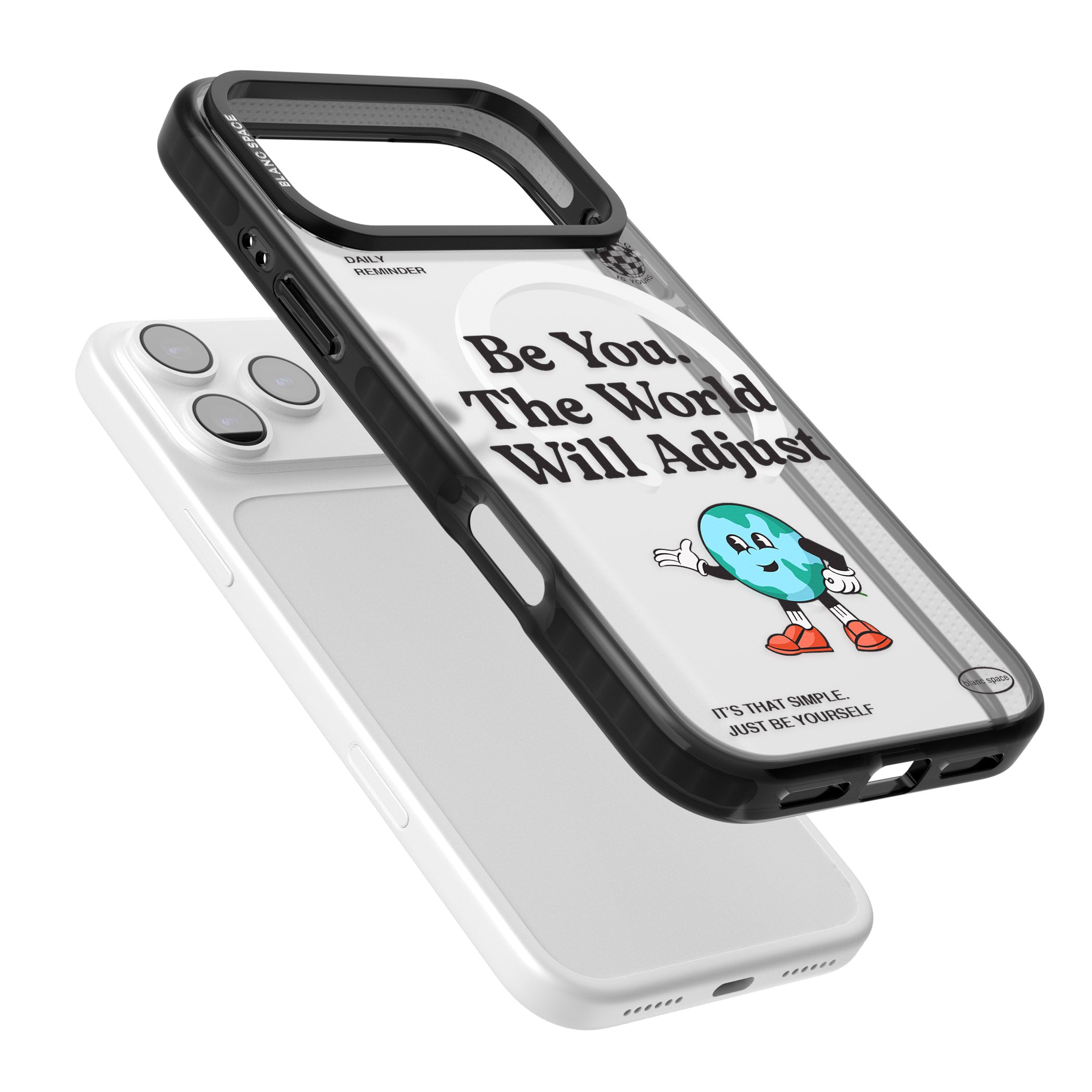 Be You The World Will Adjust iPhone 17 Pro Impact Pro Black Phone Case Colours