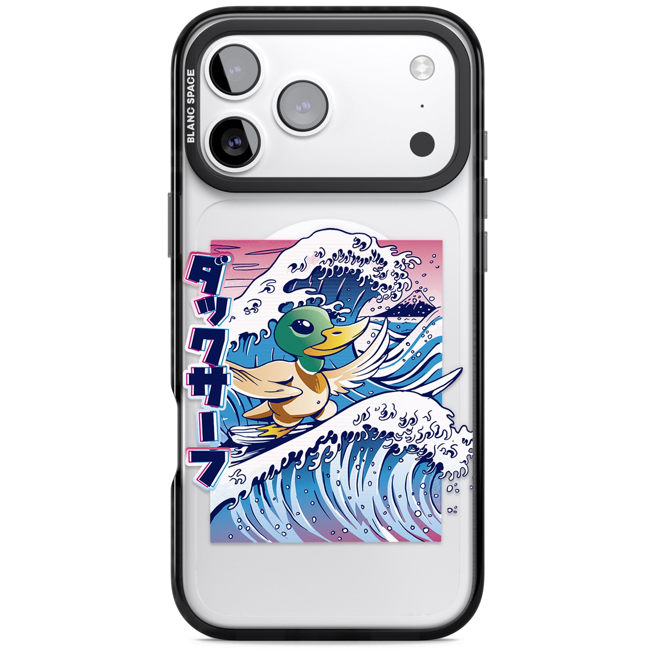 Duck Surf iPhone 17 Pro Impact Pro Black Phone Case