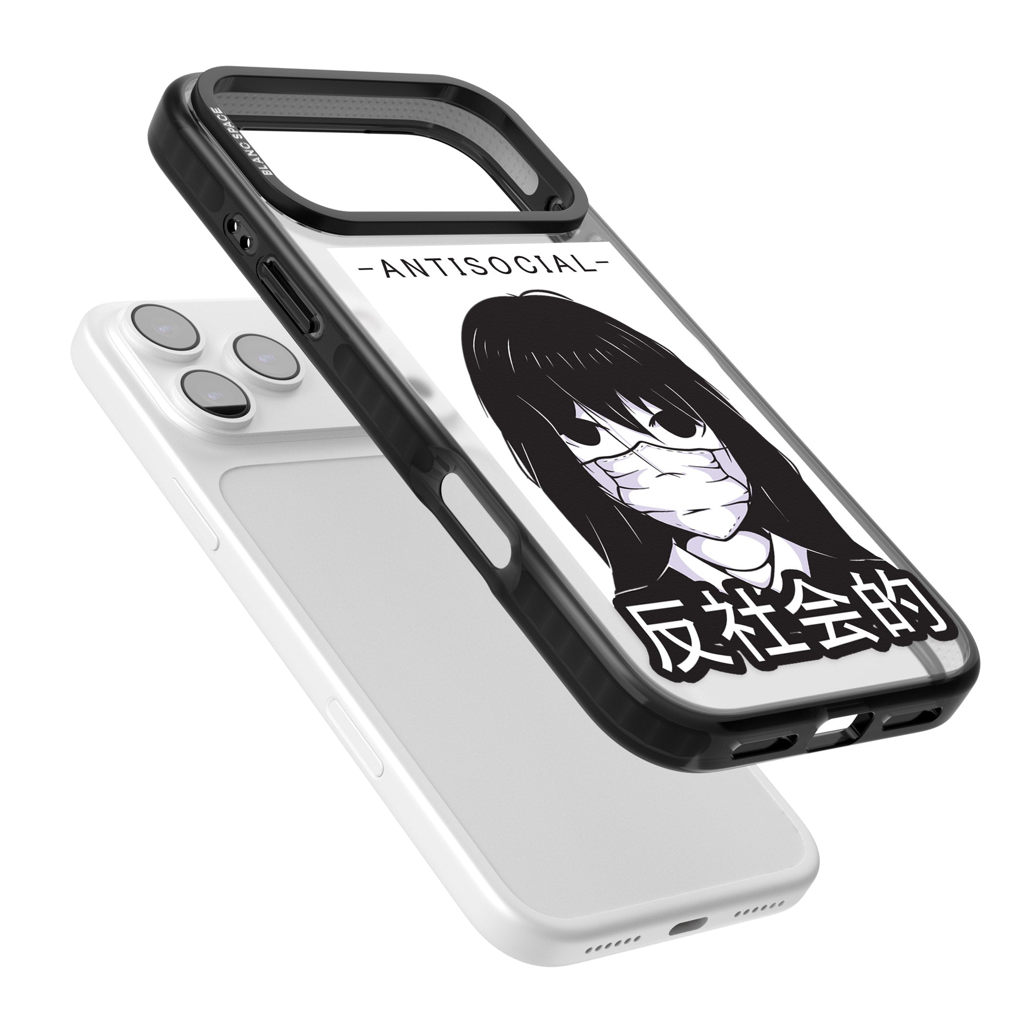 Anti Social iPhone 17 Pro Impact Pro Black Phone Case Colours