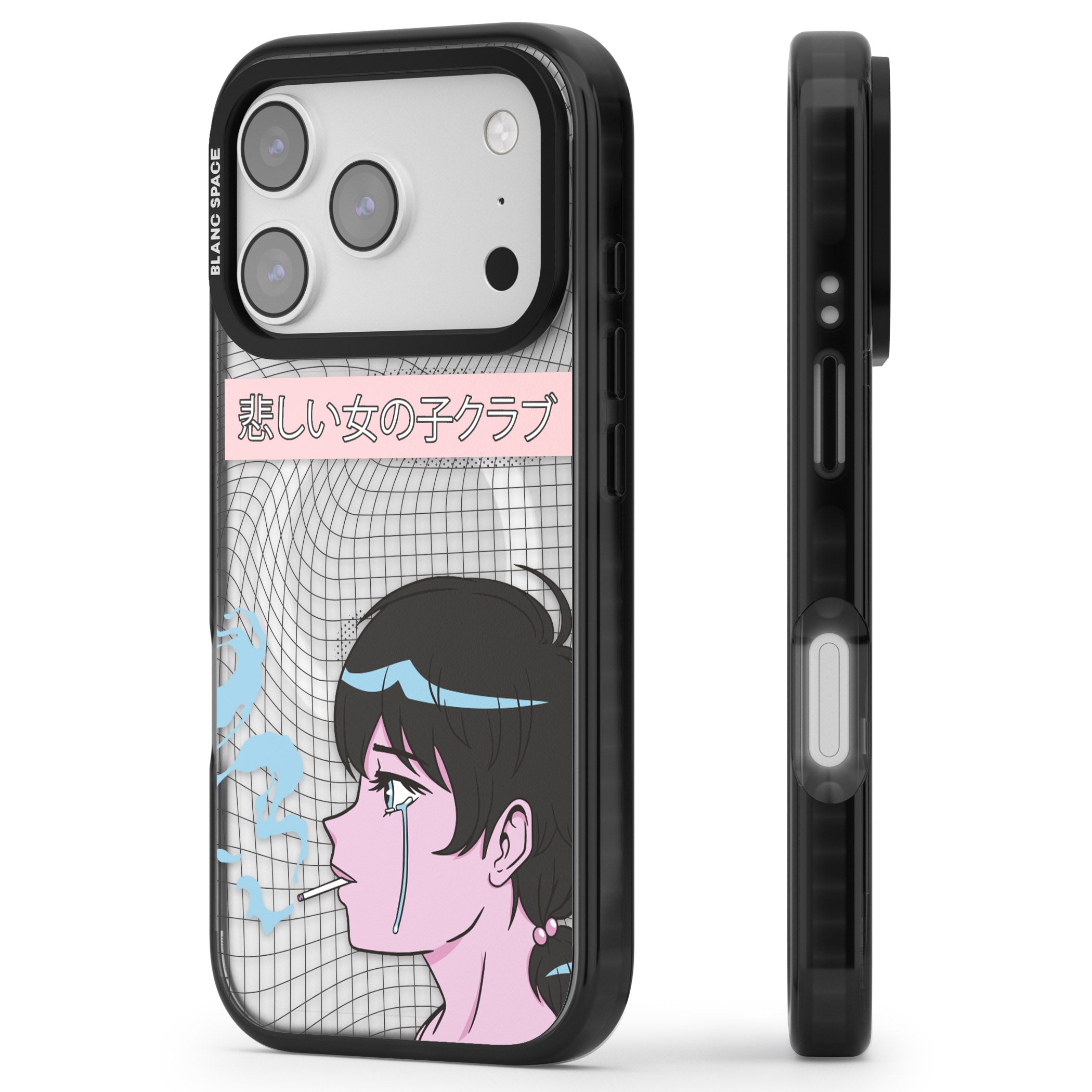 Lost Love iPhone 17 Pro Impact Pro Black Phone Case Side Profile