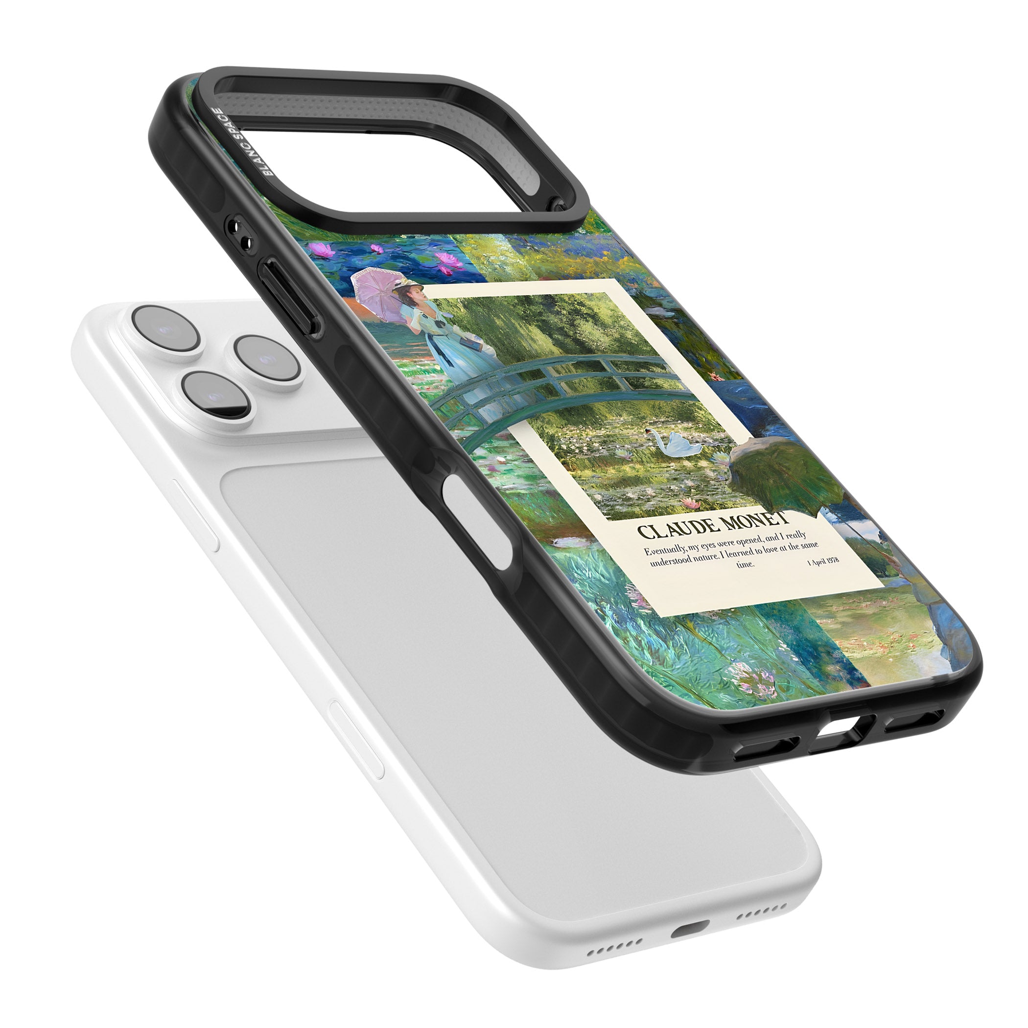 Monet Gardens iPhone 17 Pro Impact Pro Black Phone Case Colours